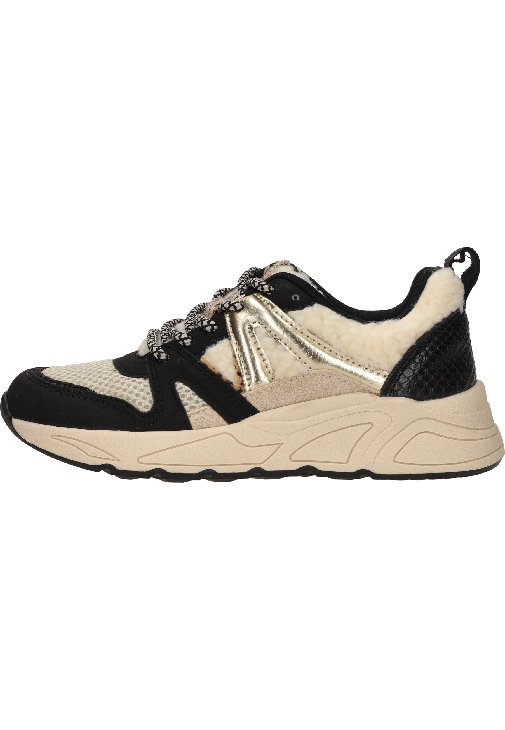 POSH By Poelman Sneaker Meisjes Zwart/Beige/Goud