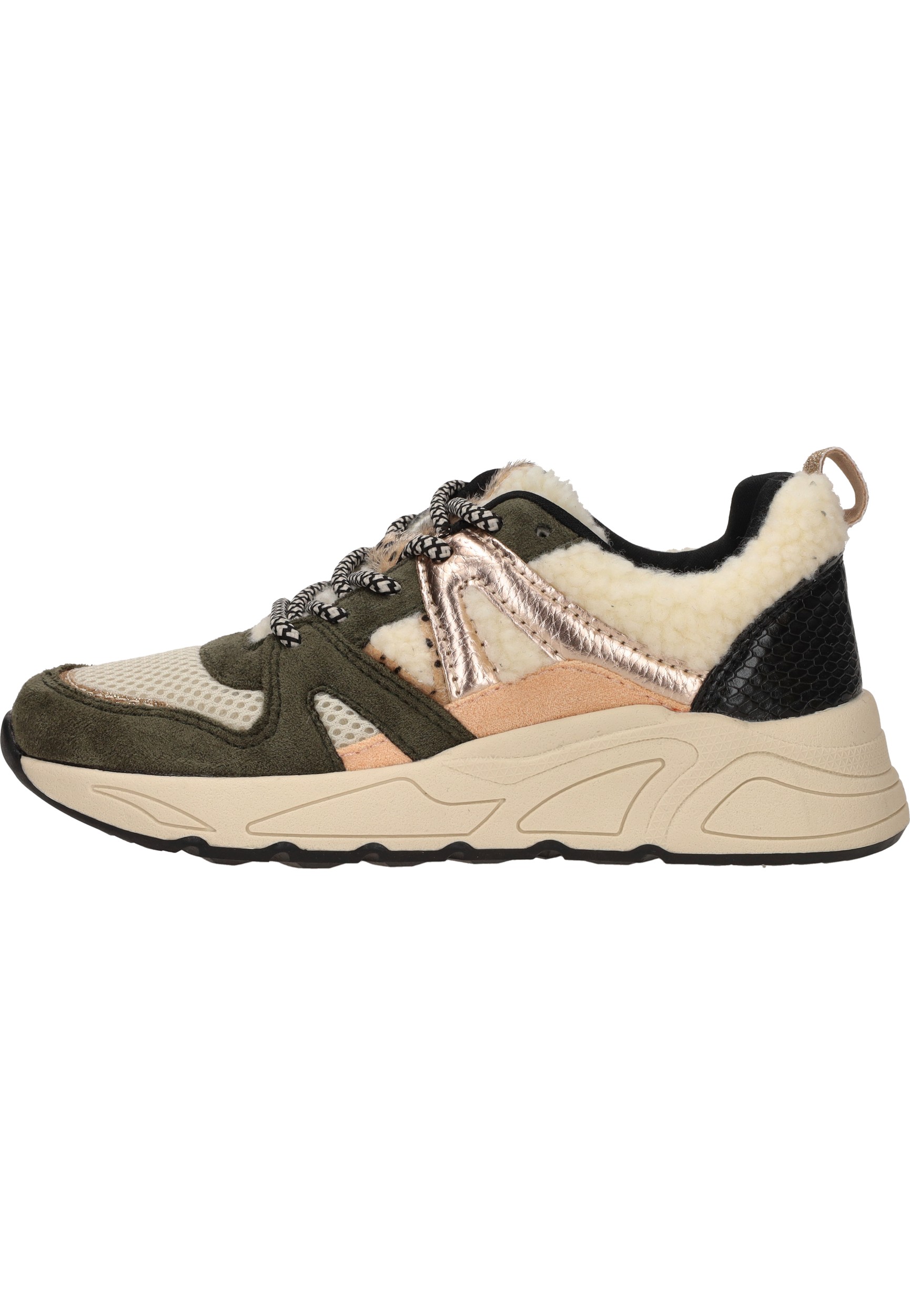 POSH By Poelman Sneaker Meisjes Groen/Beige