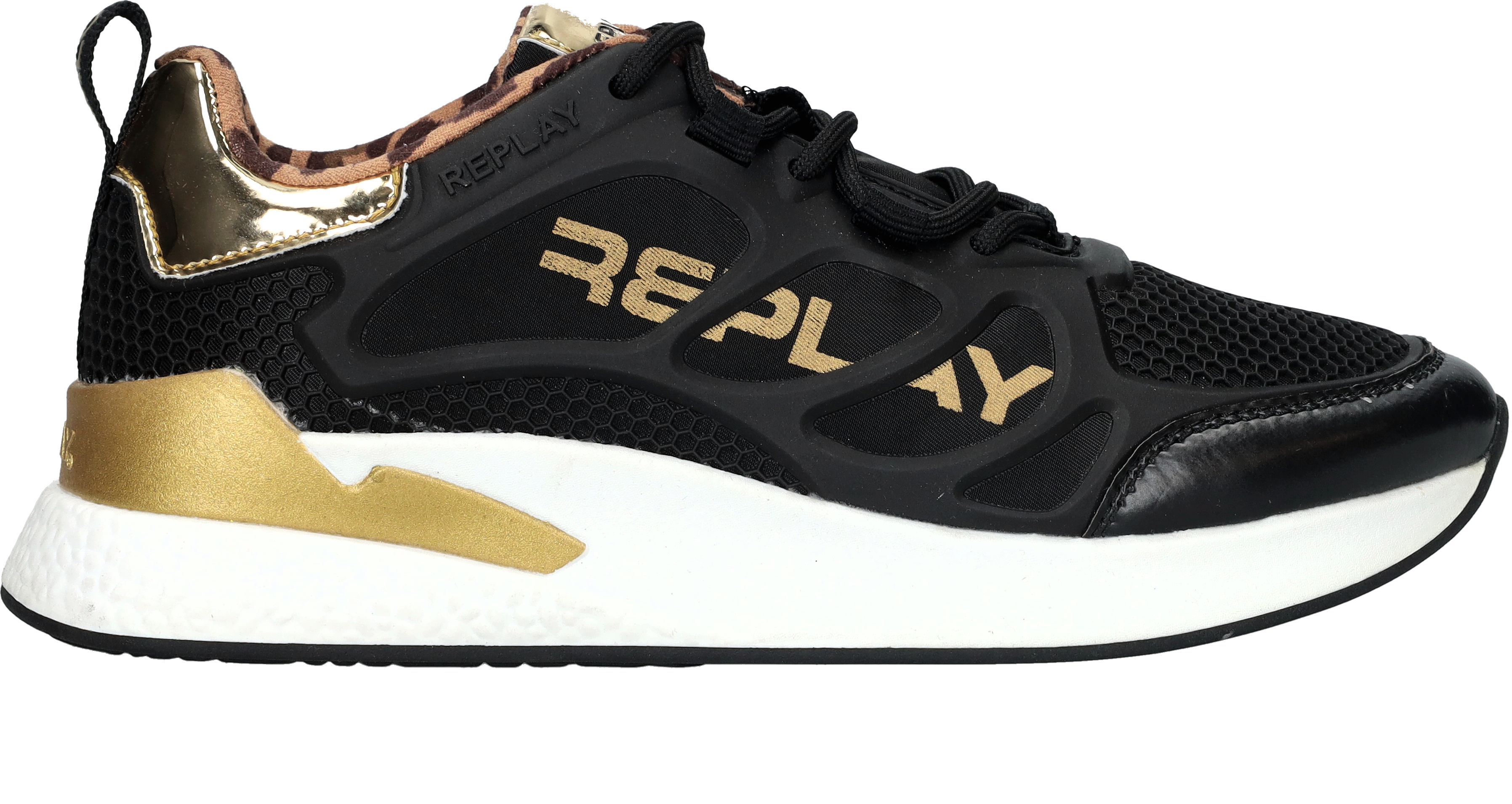 Replay Maze Sneakers Meisjes Zwart