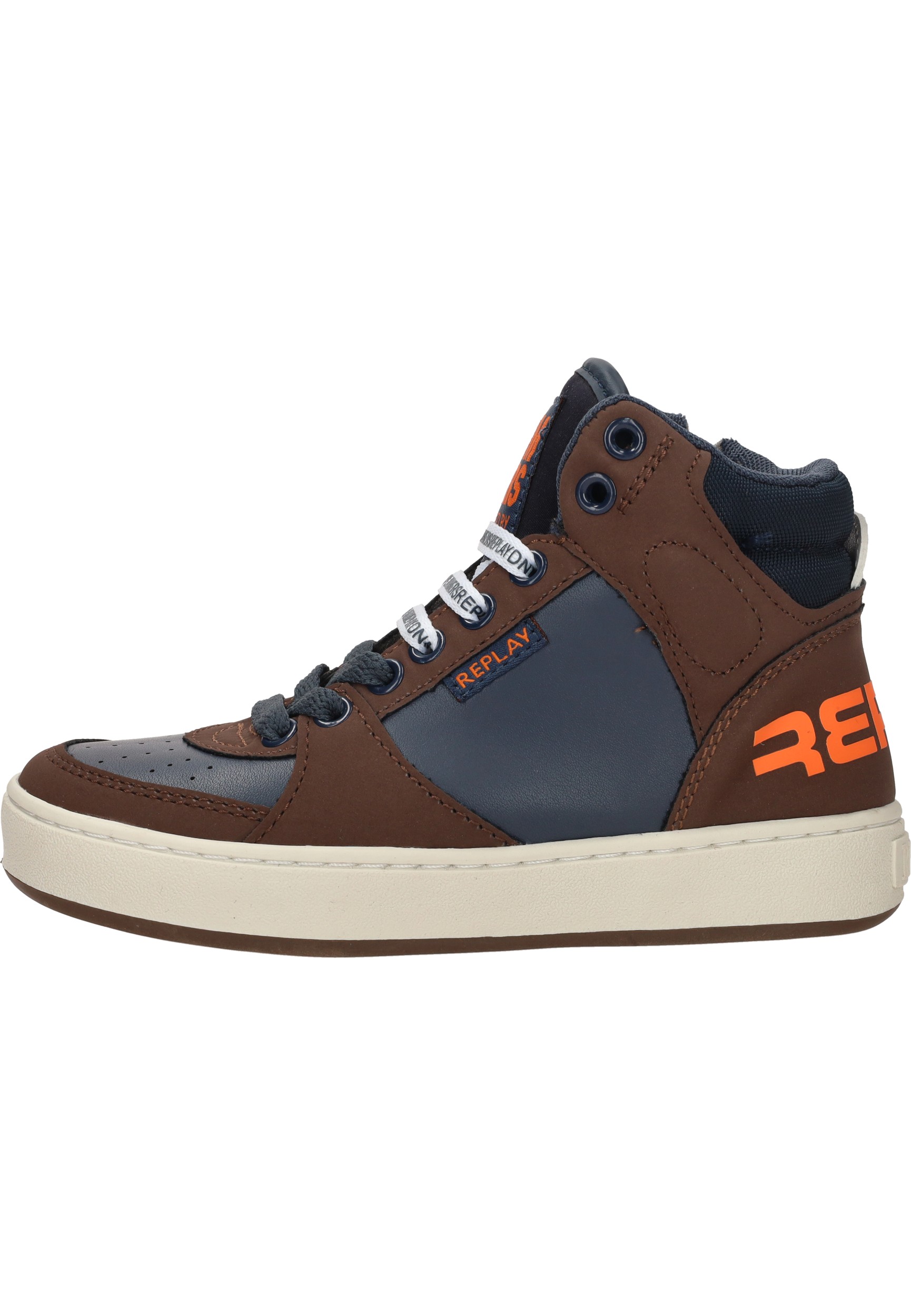 Replay Cobra 1 jongens sneaker - Bruin multi - Maat 30