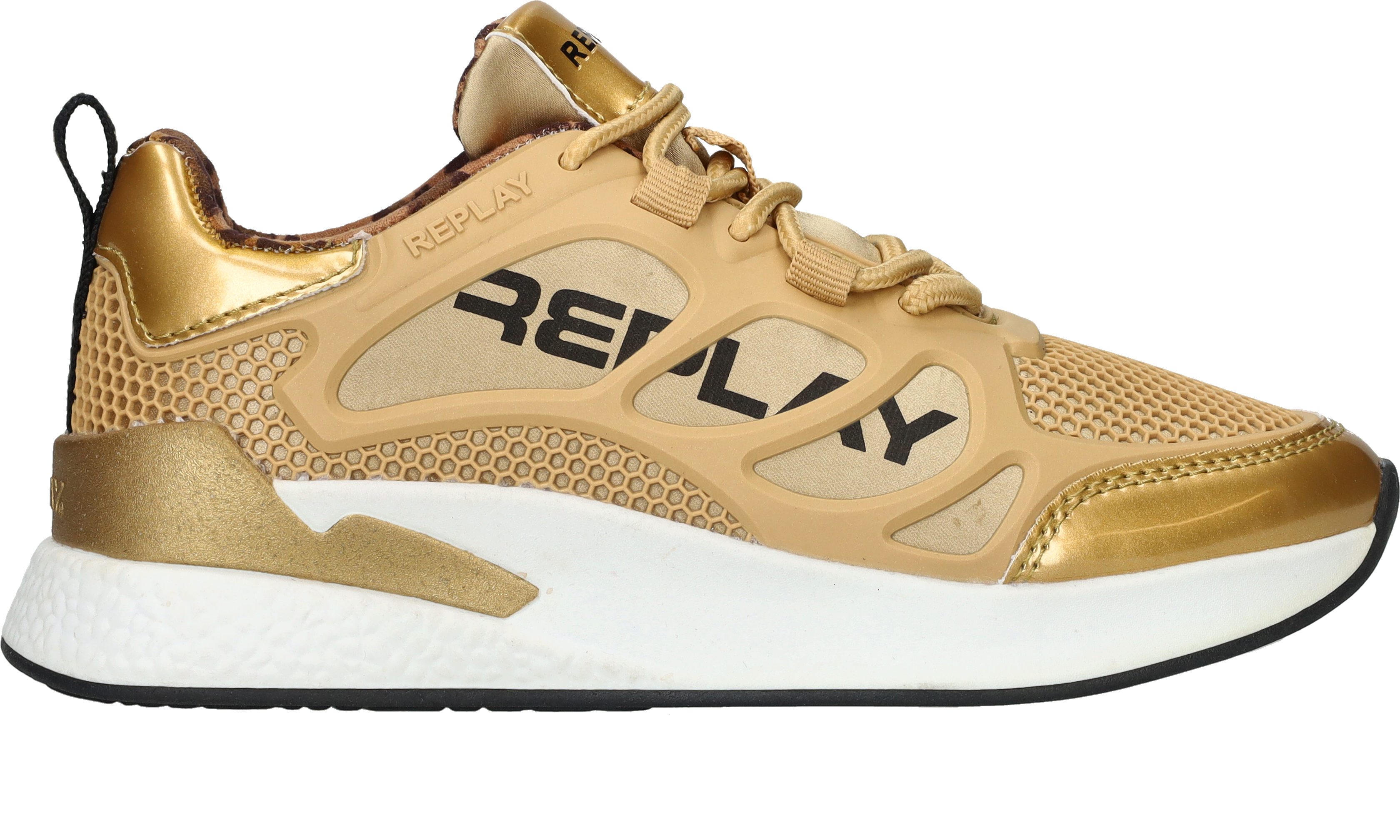 Replay Maze Sneakers Meisjes Goud