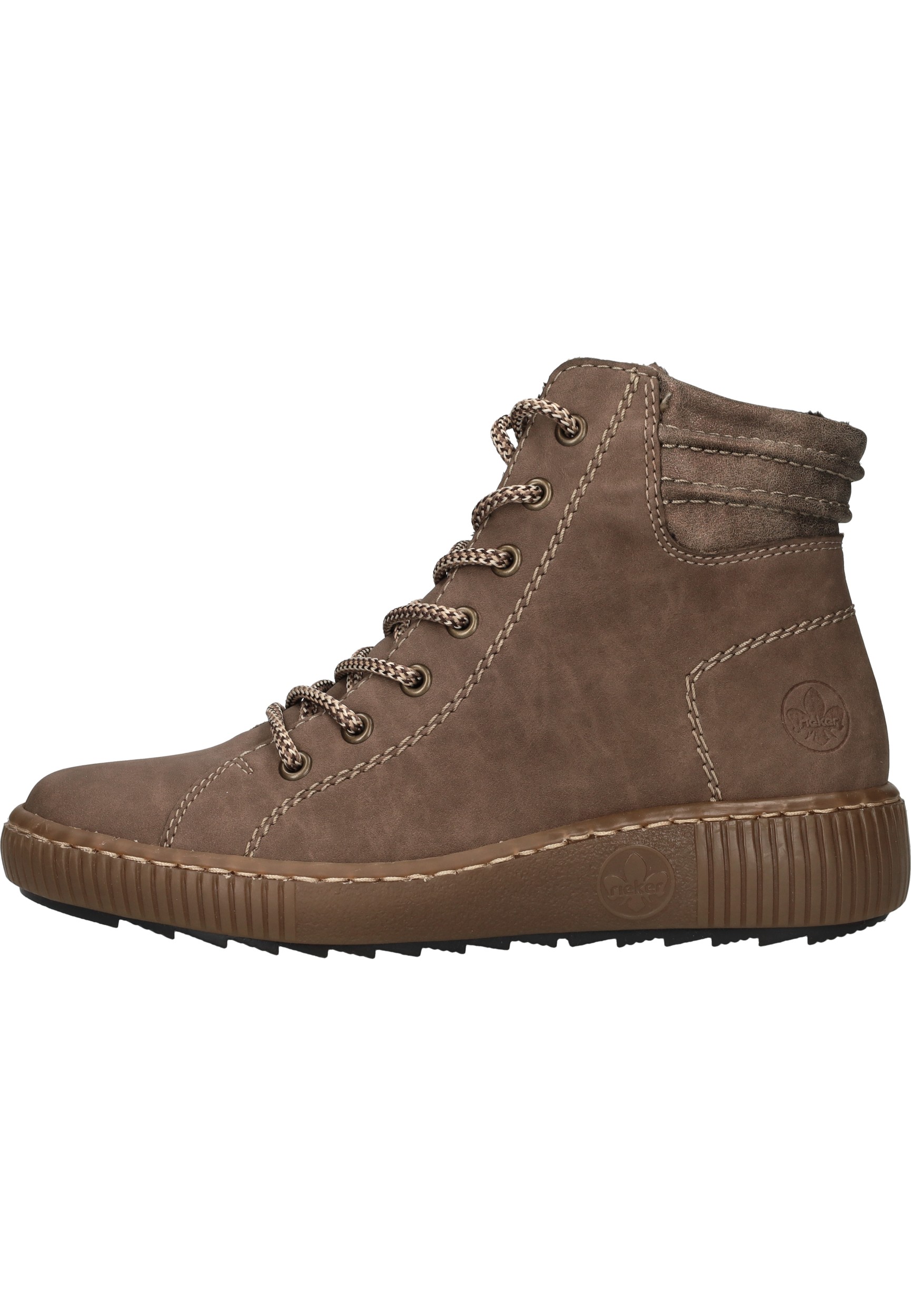 Z6630 Enkelhoge veterschoen taupe Rieker (Maat - 40, Kleur - Taupe)