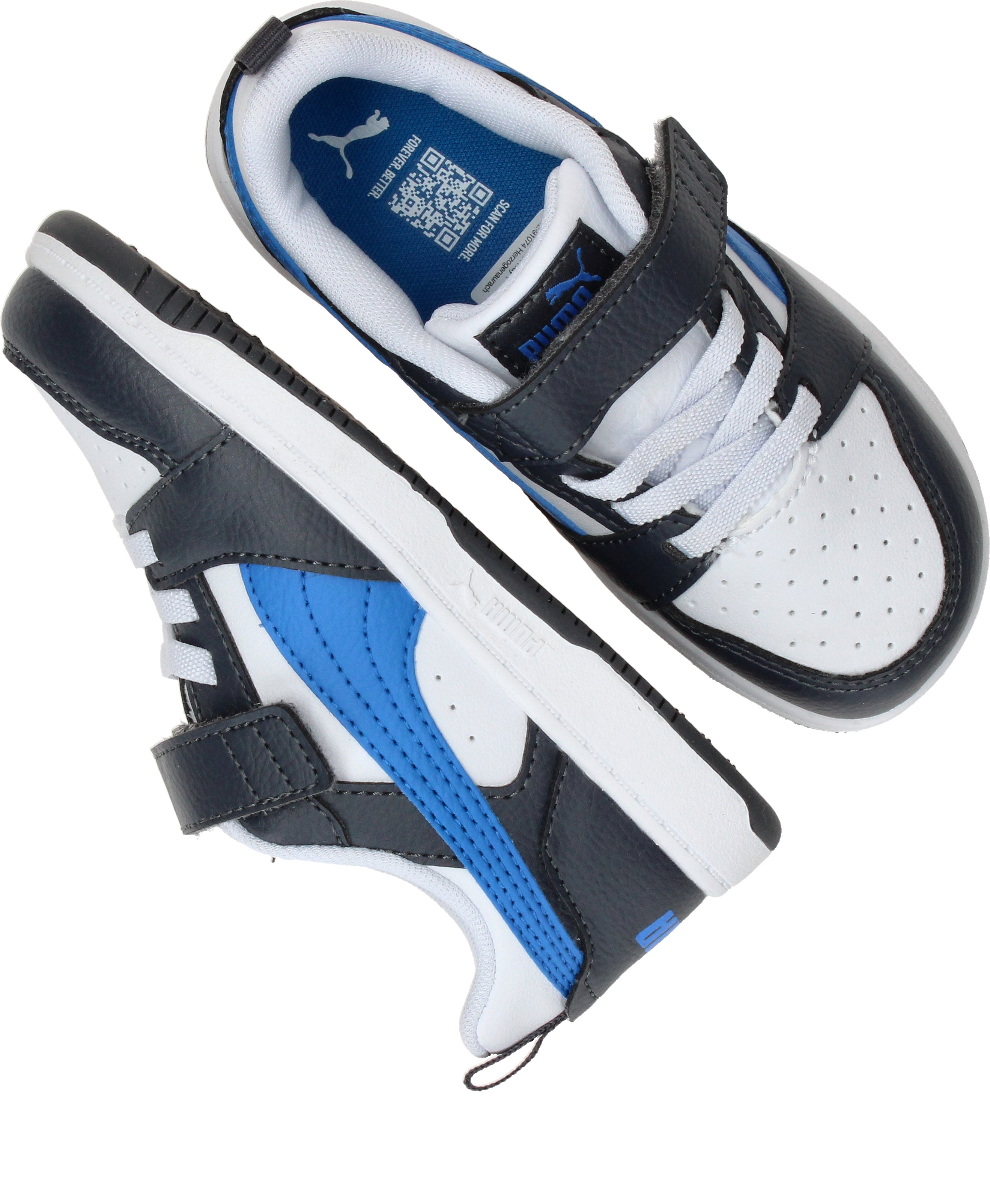 Puma Rebound V6 Lo, Blauw (4)