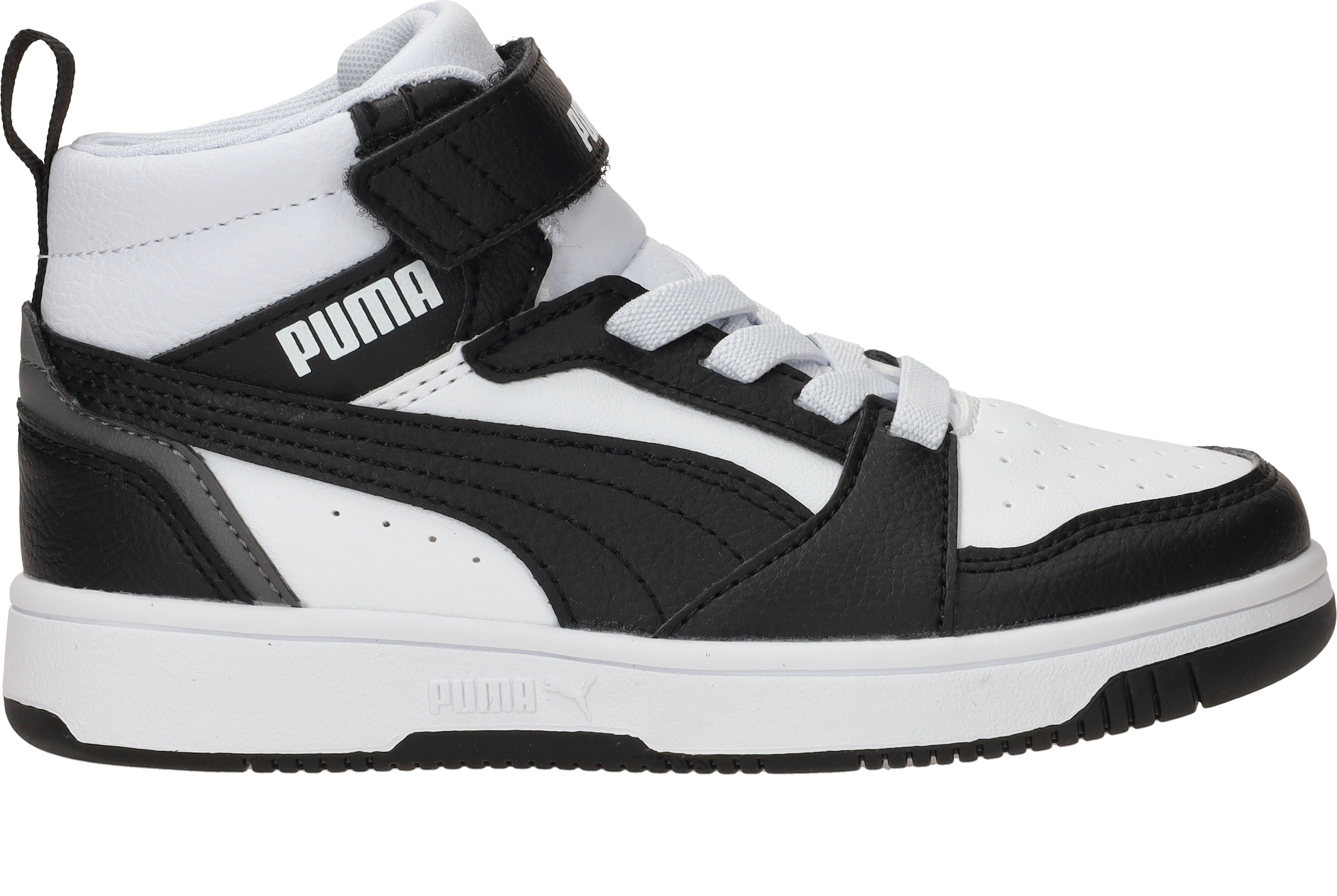 Puma Rebound V6 Mid Sneakers Jongens Wit