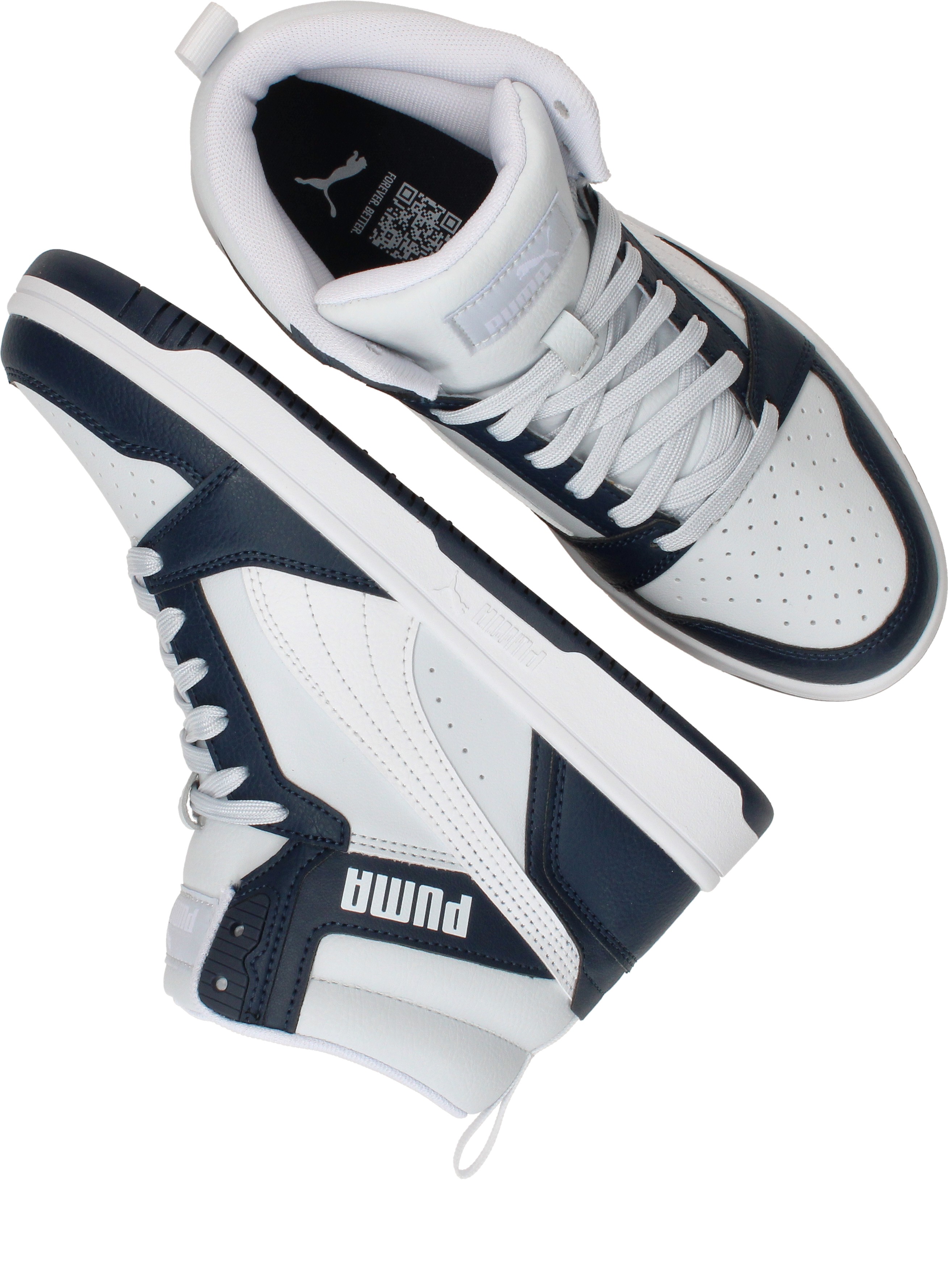 Puma Rebound V6 Mid, Blauw (4)