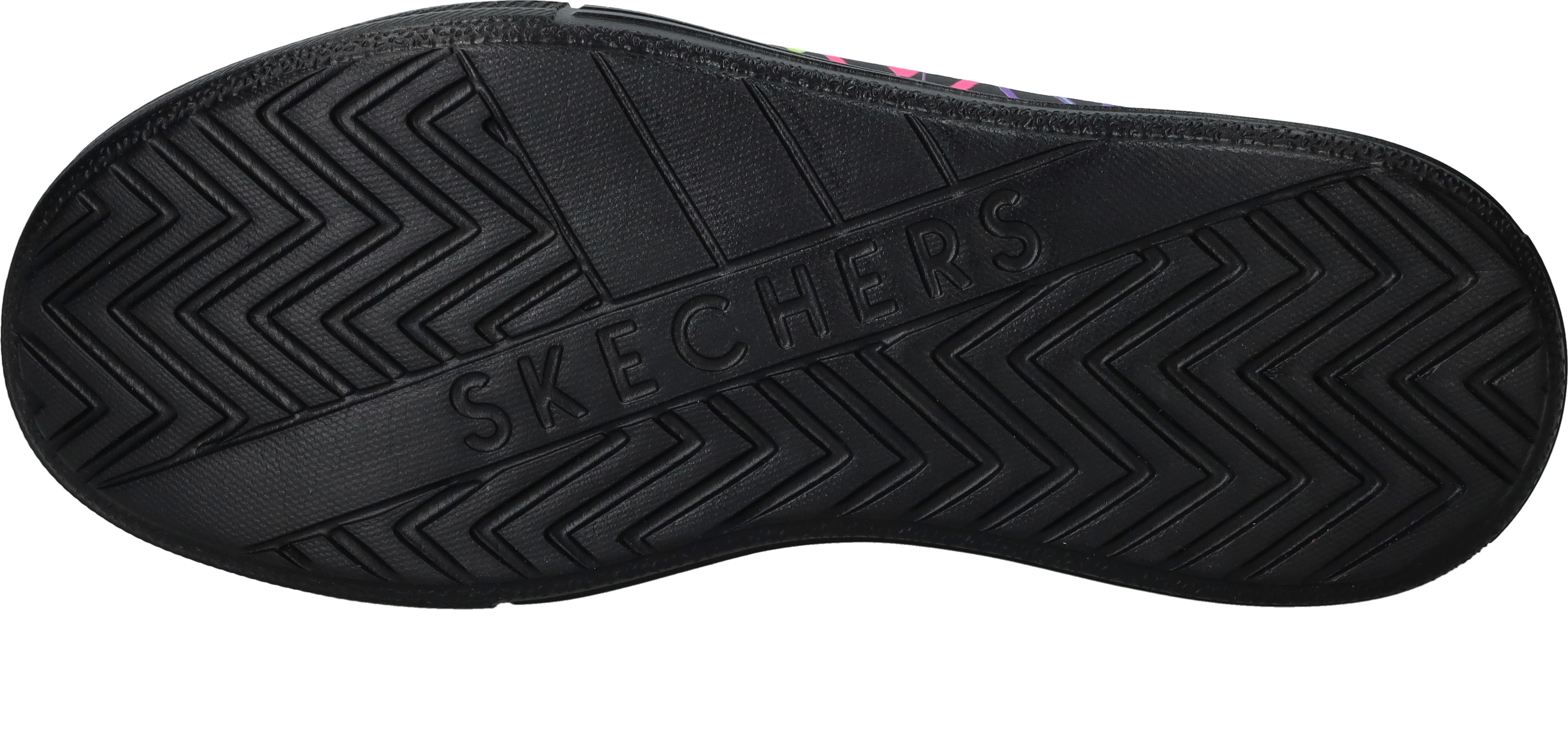 Skechers Hyperlift - Love Daze Meisjes Sneakers - Zwart/Multicolour - Maat 37