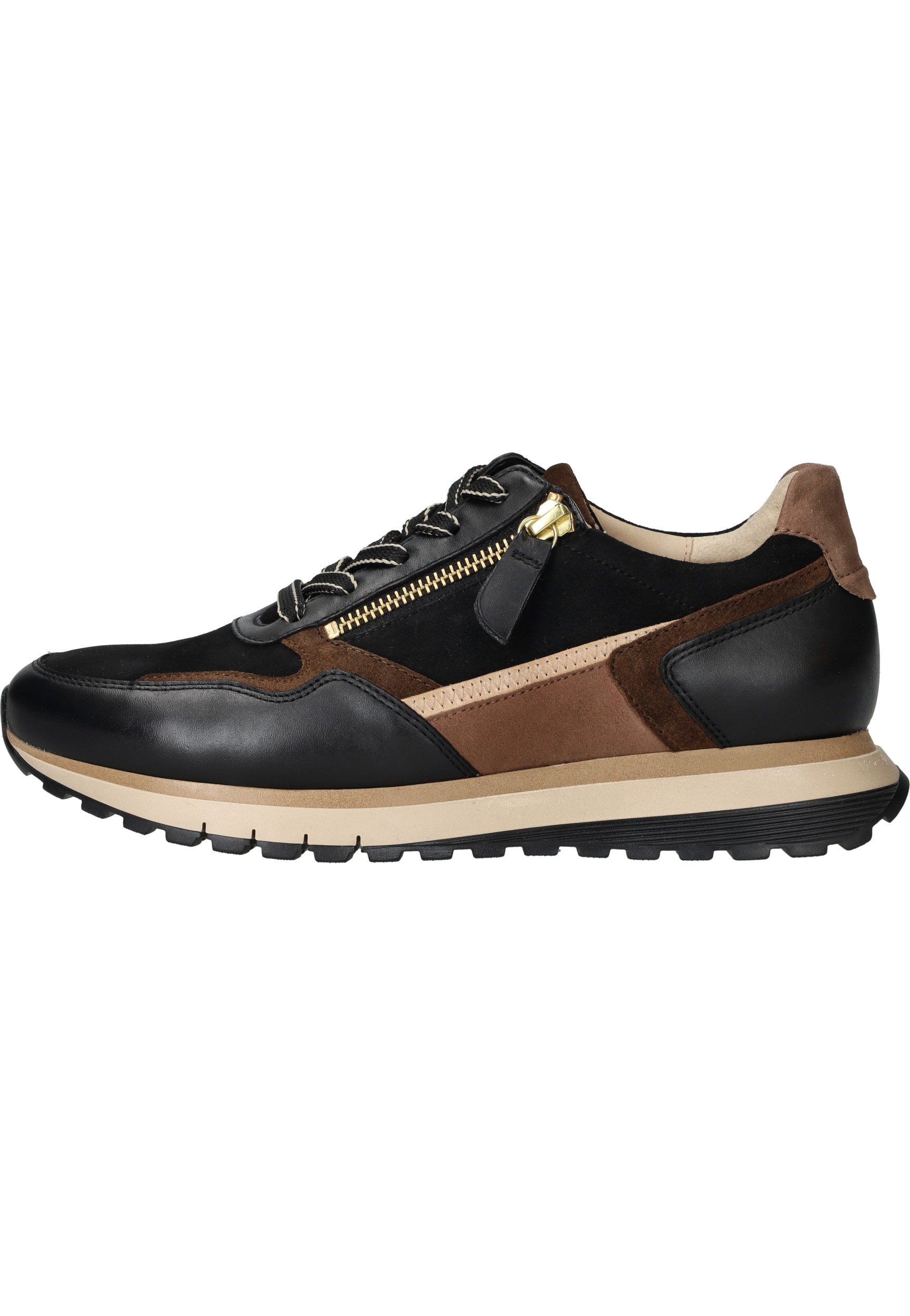 Gabor Dames Sneakers - zwart combi art - 56.378 67 maat 5.5/38.5
