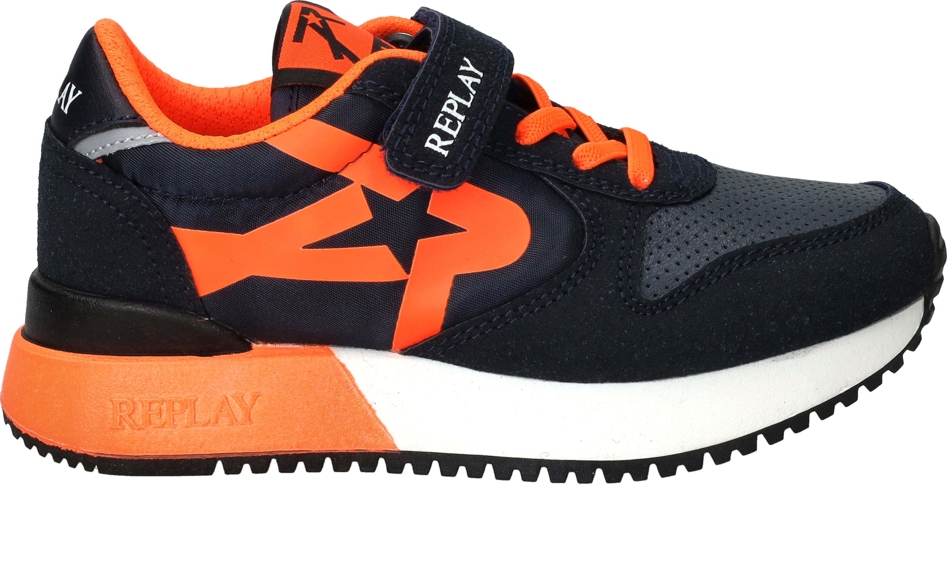 Replay Fiber JR 1 Sneakers Jongens Zwart