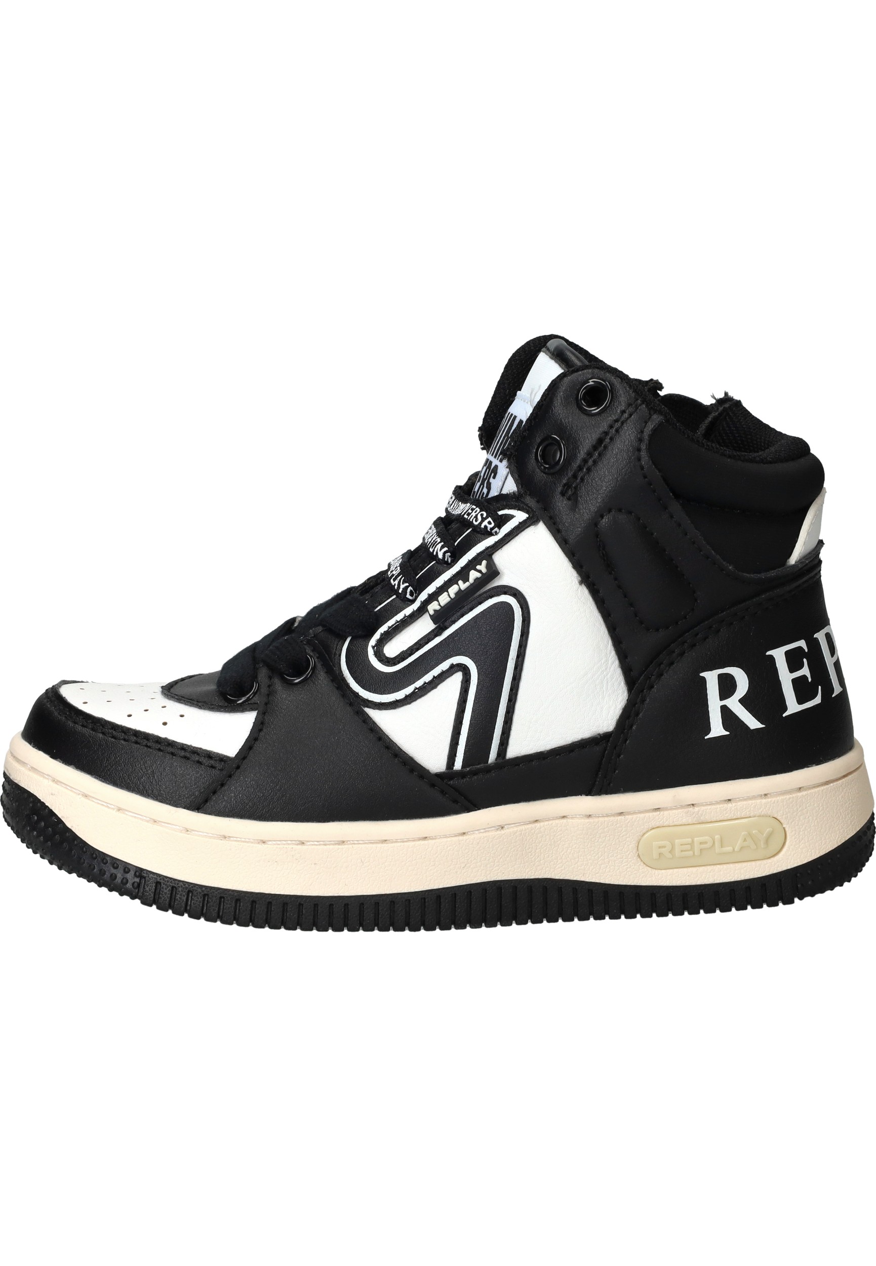 Replay Epic Jr MID 4 Sneakers Jongens Zwart – foto 5
