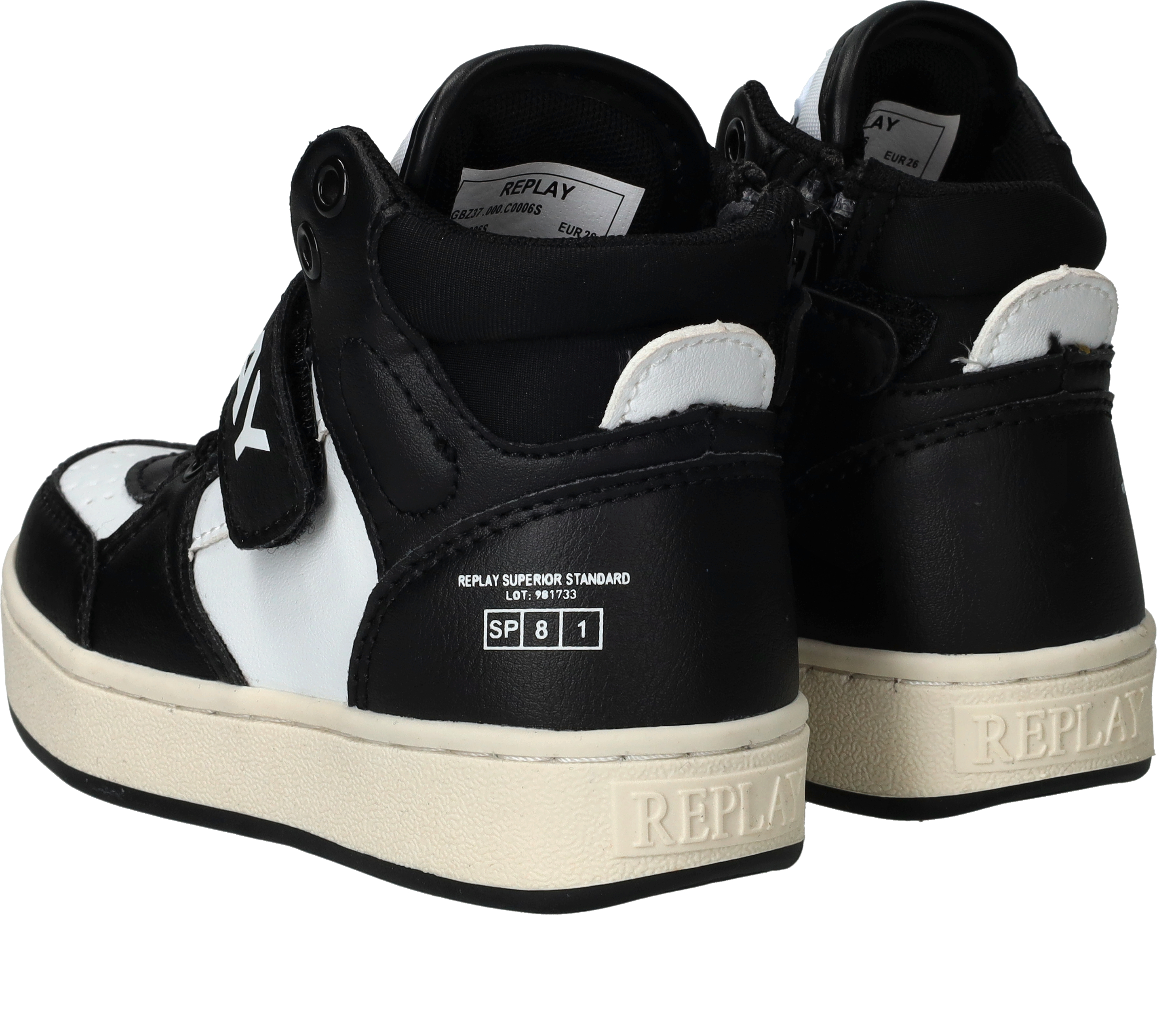 Replay Cobra Kid 4 Sneakers Jongens Zwart – foto 2
