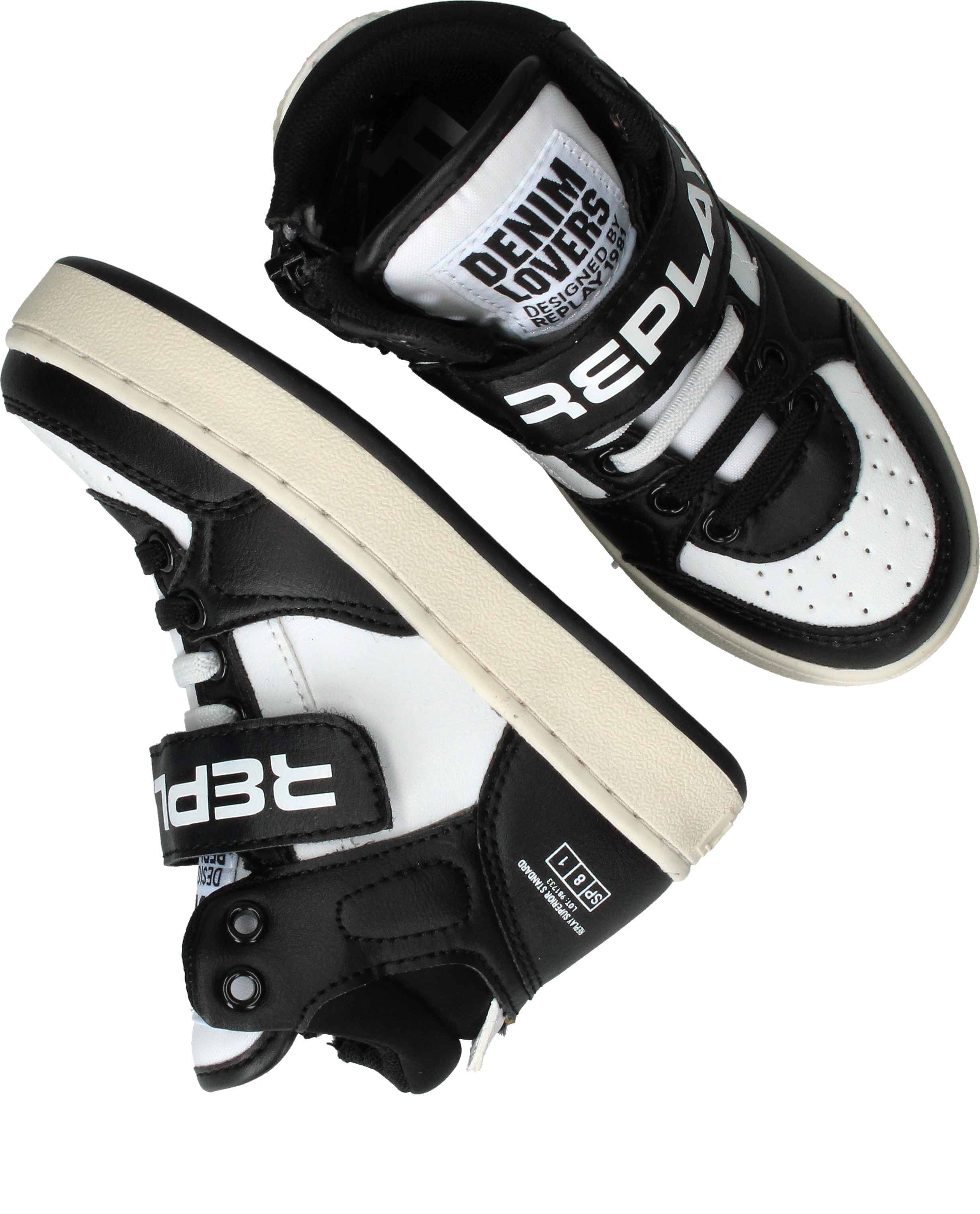 Replay Cobra Kid 4 Sneakers Jongens Zwart – foto 3