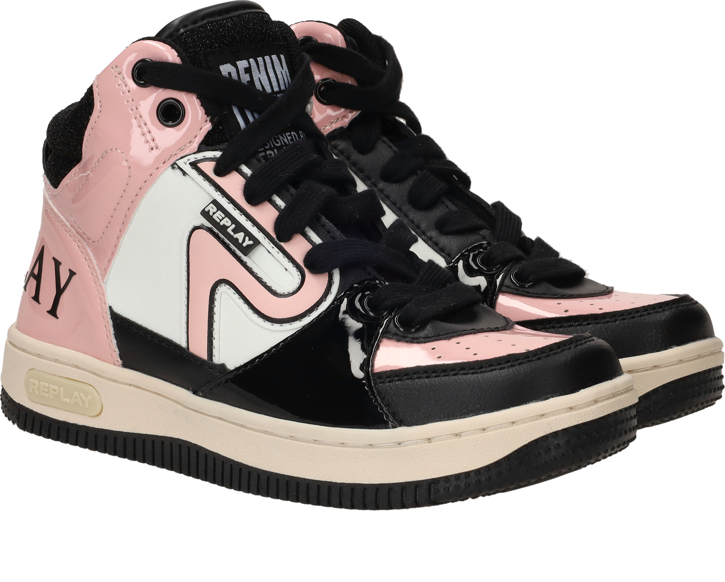 Replay Epic Jr MID 7 Sneakers  Zwart