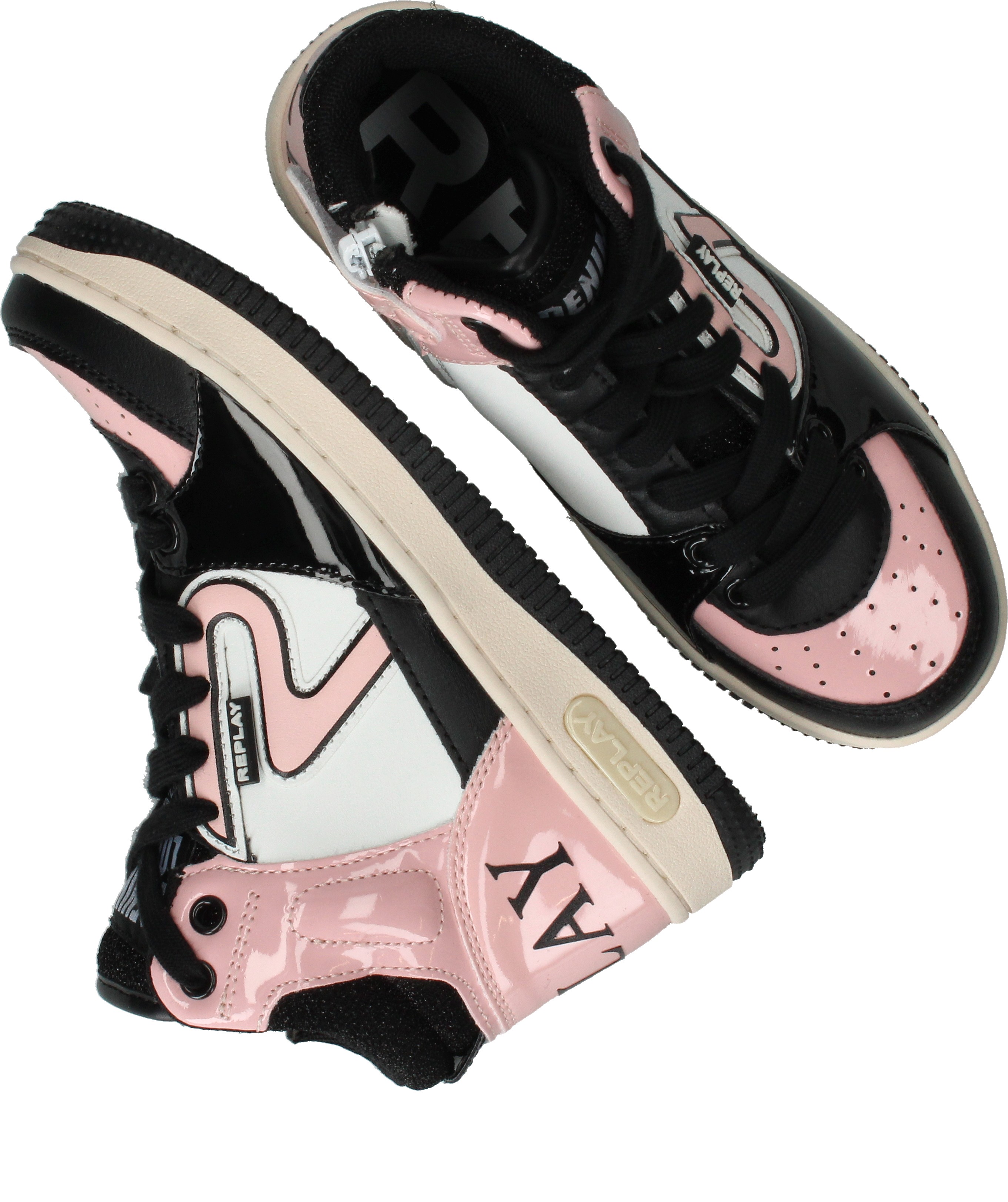 Replay Epic Jr MID 7 Sneakers  Zwart – foto 3