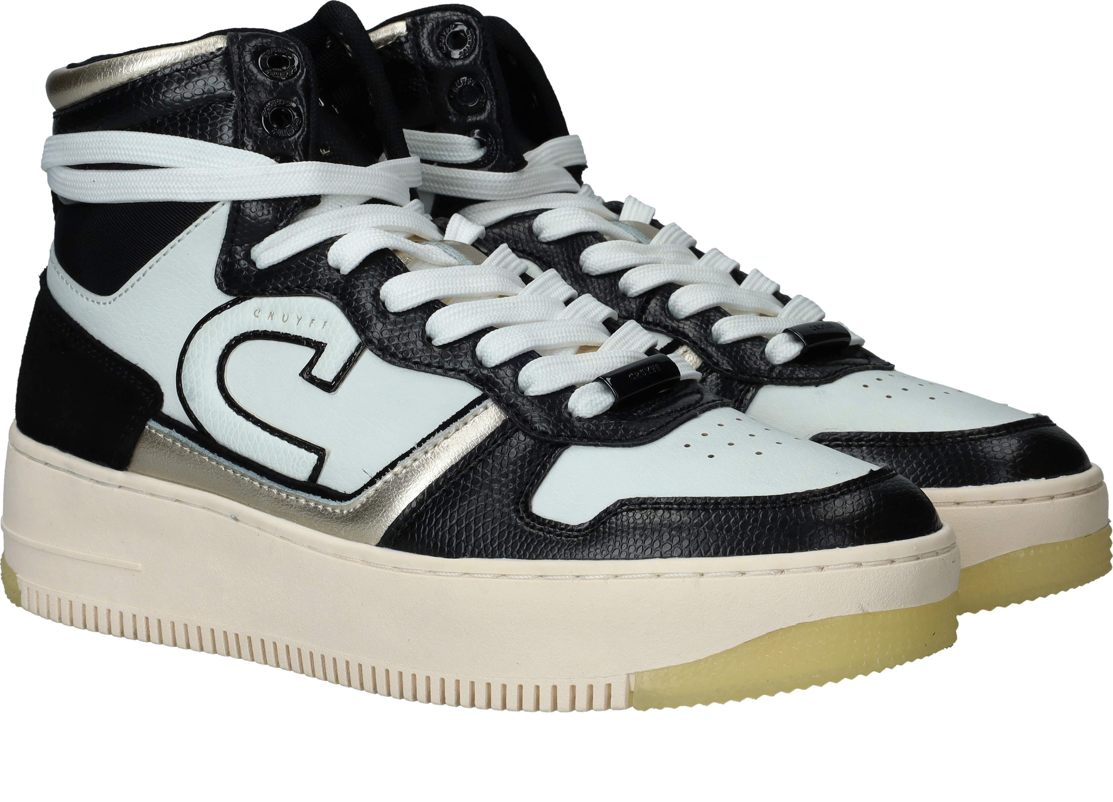 Cruyff Campo High Lux Tall Sneakers Dames Zwart