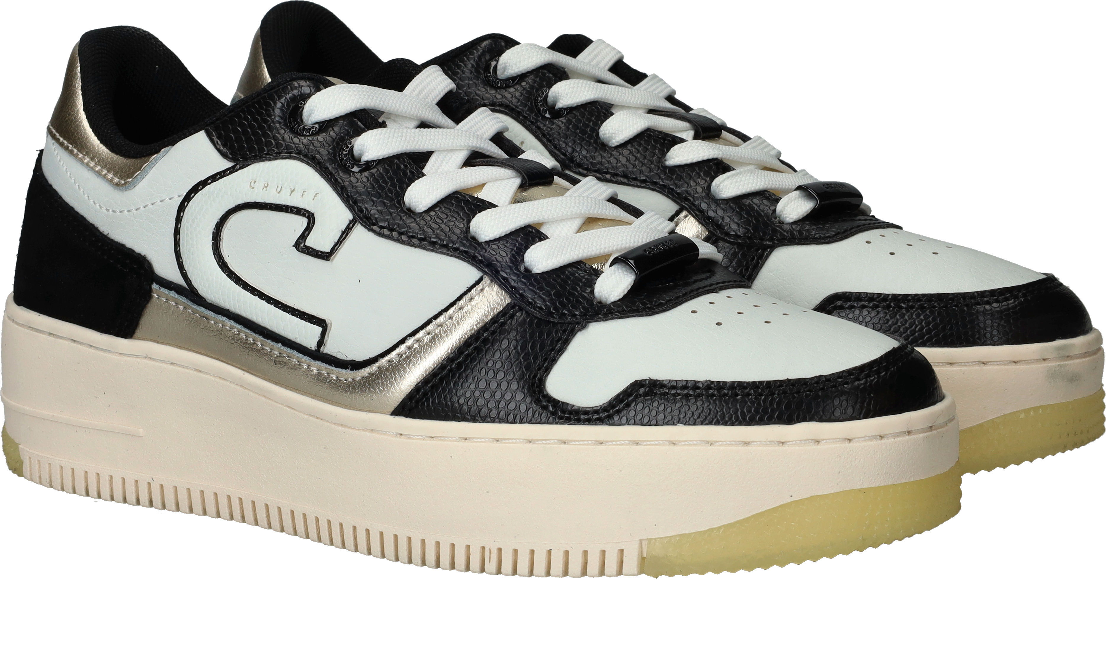 Cruyff Campo High Lux Tall Sneakers Dames Zwart