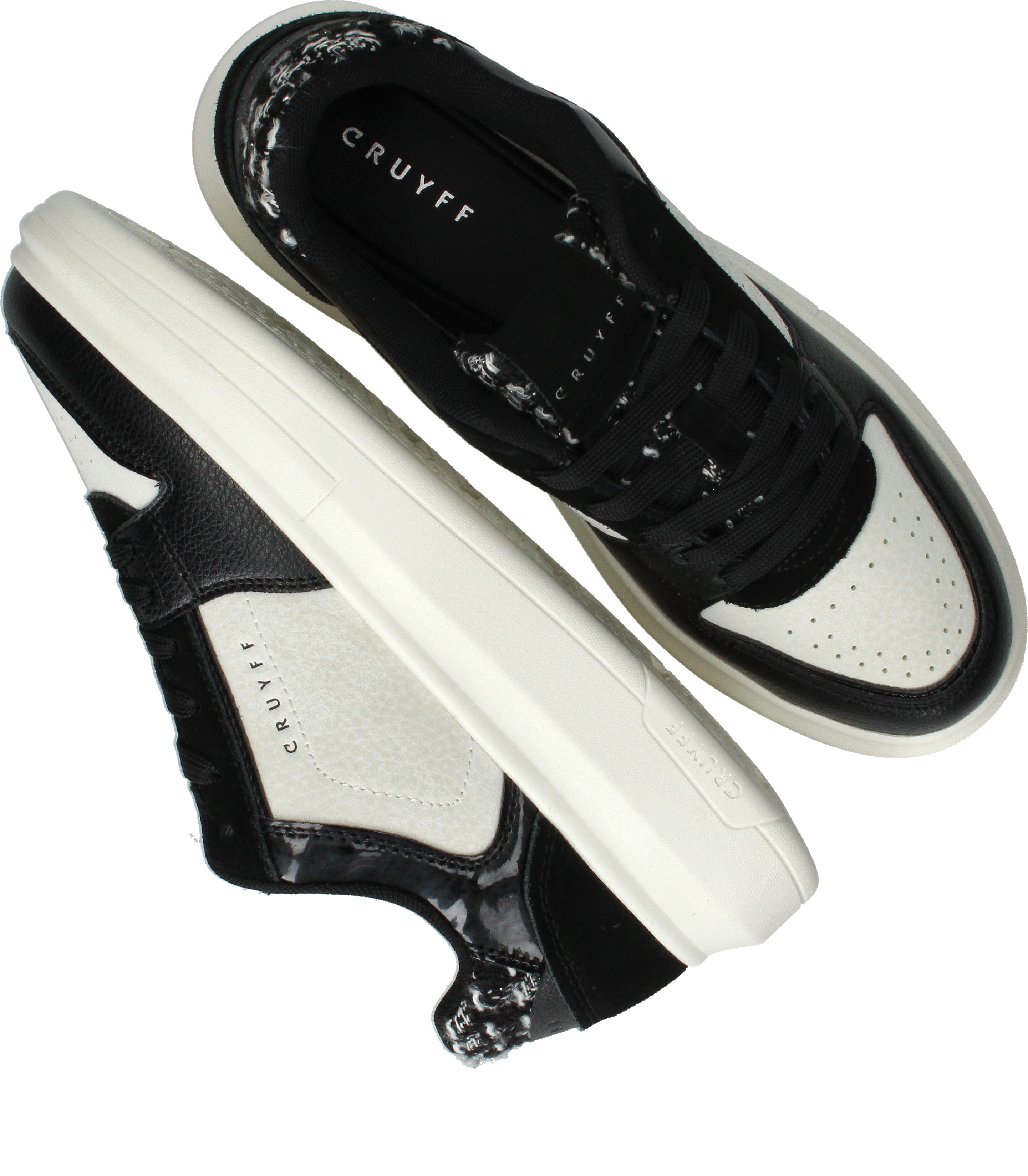 Cruyff Tennis Court Sneakers Dames Zwart – foto 3