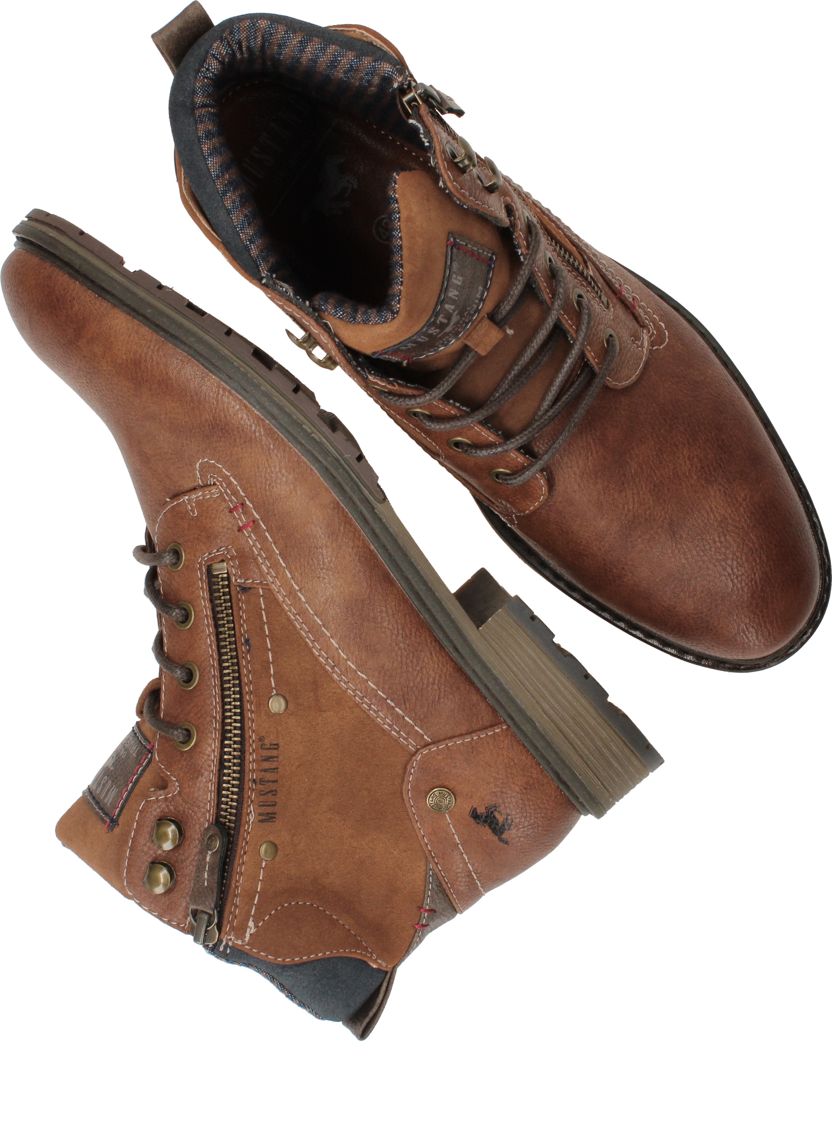 Mustang veterboots grijs kopen? | Morgen in huis | wehkamp