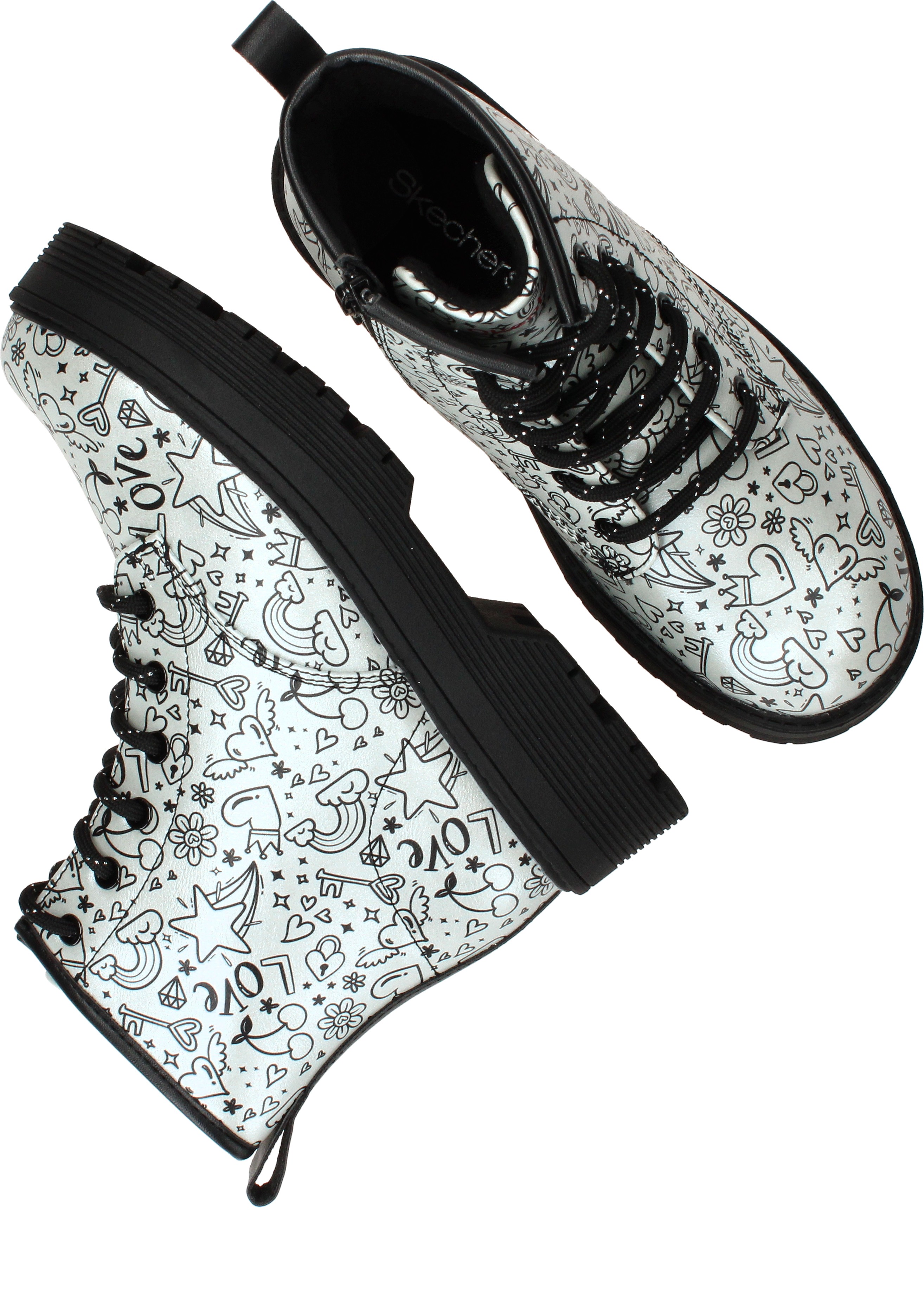 Skechers Gravlen Hi, Zilver (4)