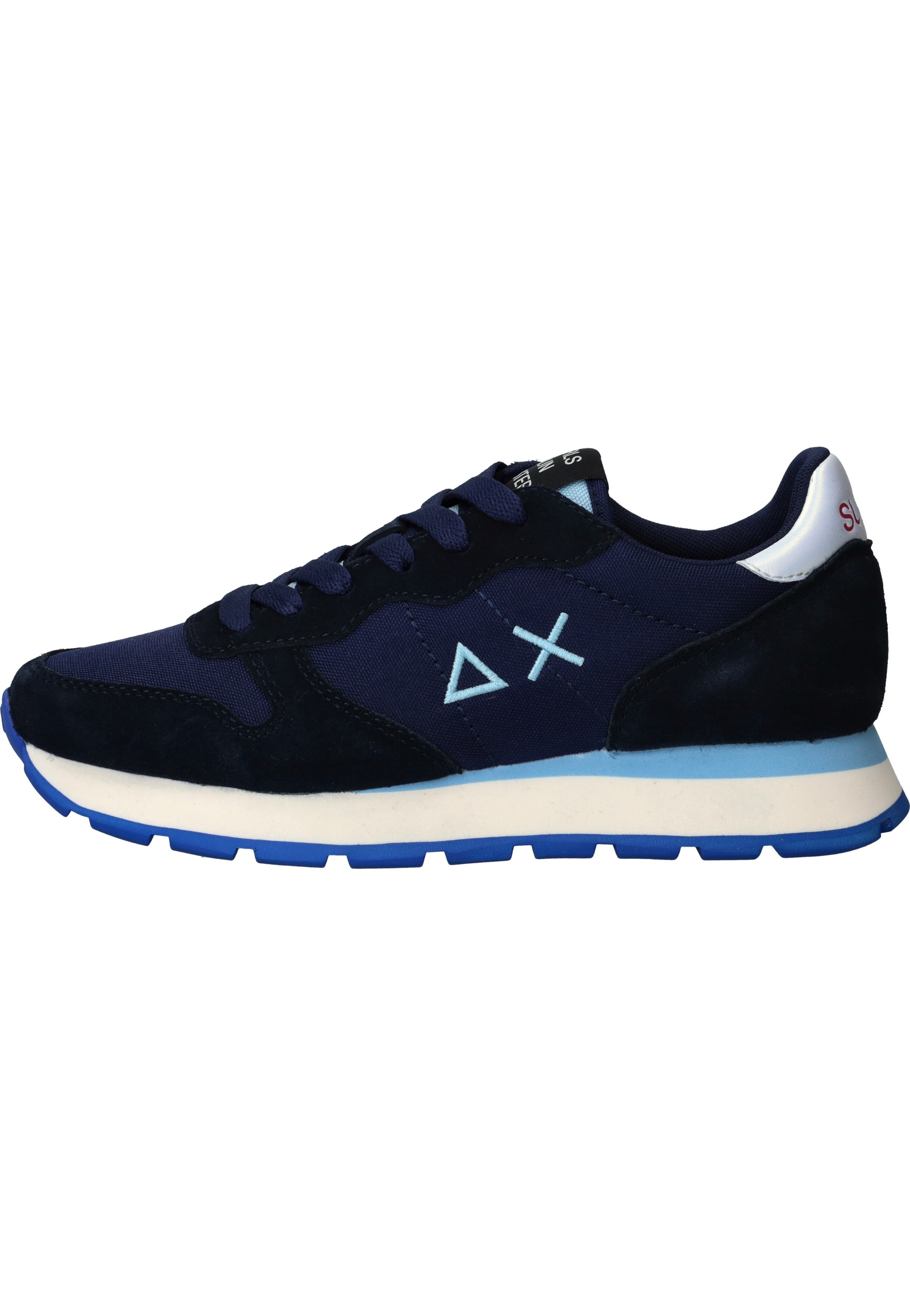 SUN68 Ally Solid Nylon Sneakers Dames Blauw