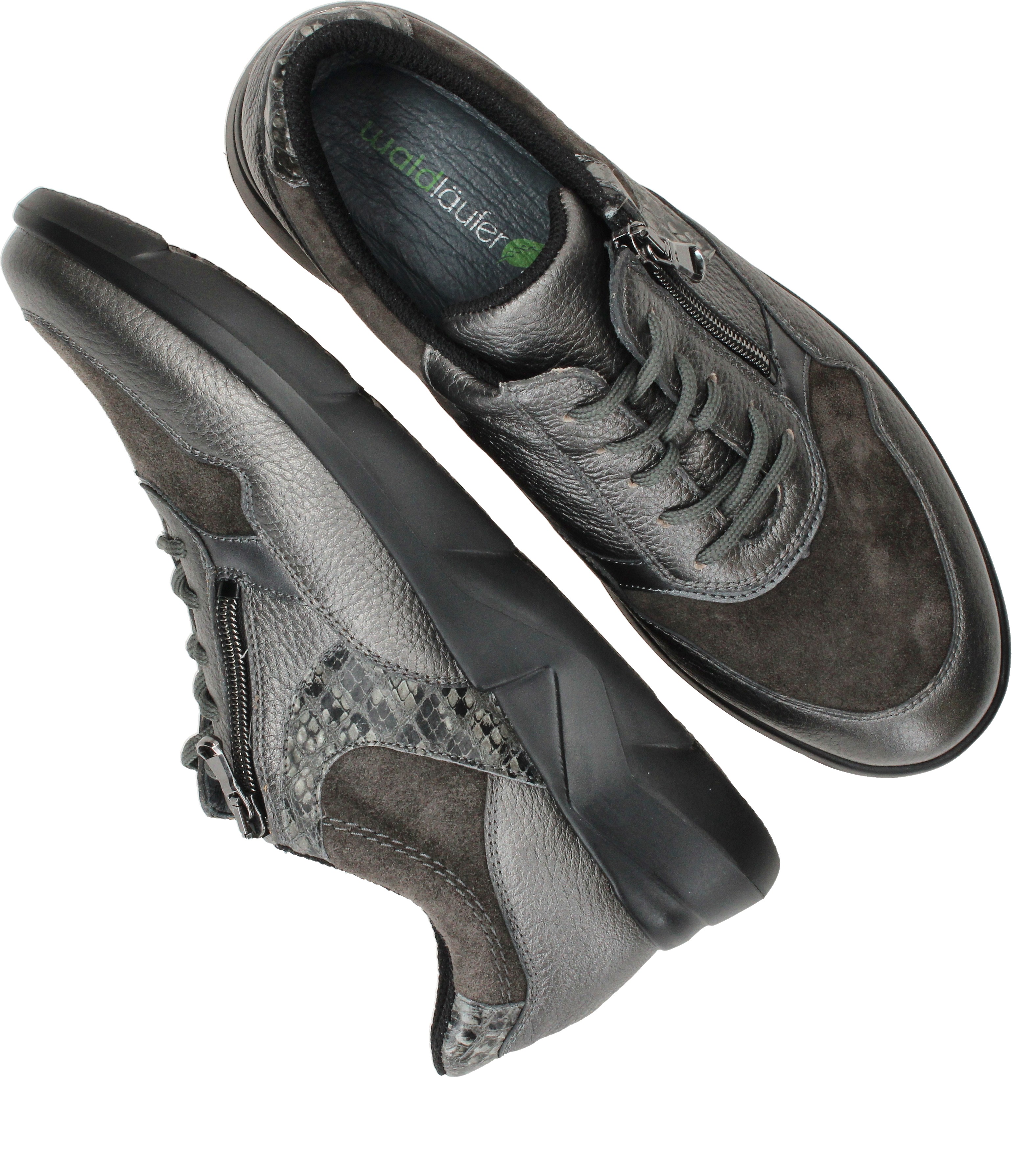 Waldlaufer Funky Sneakers Dames Zilver – foto 3