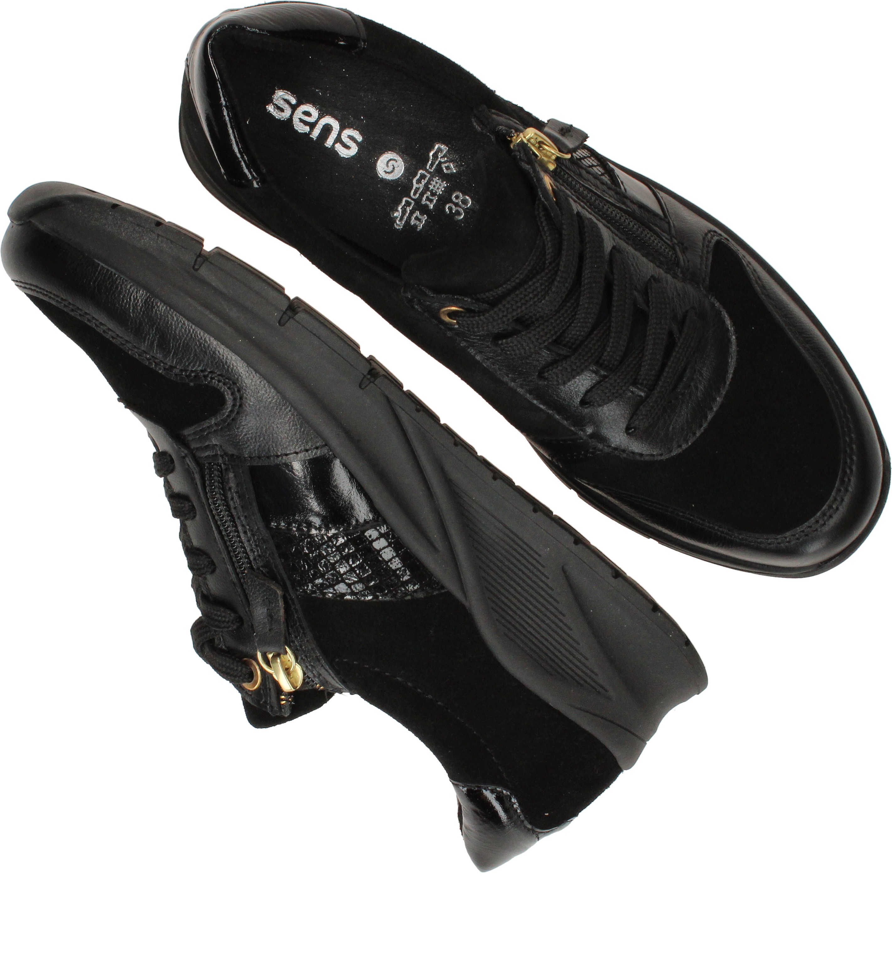 Sens Sneakers Dames Zwart – foto 3