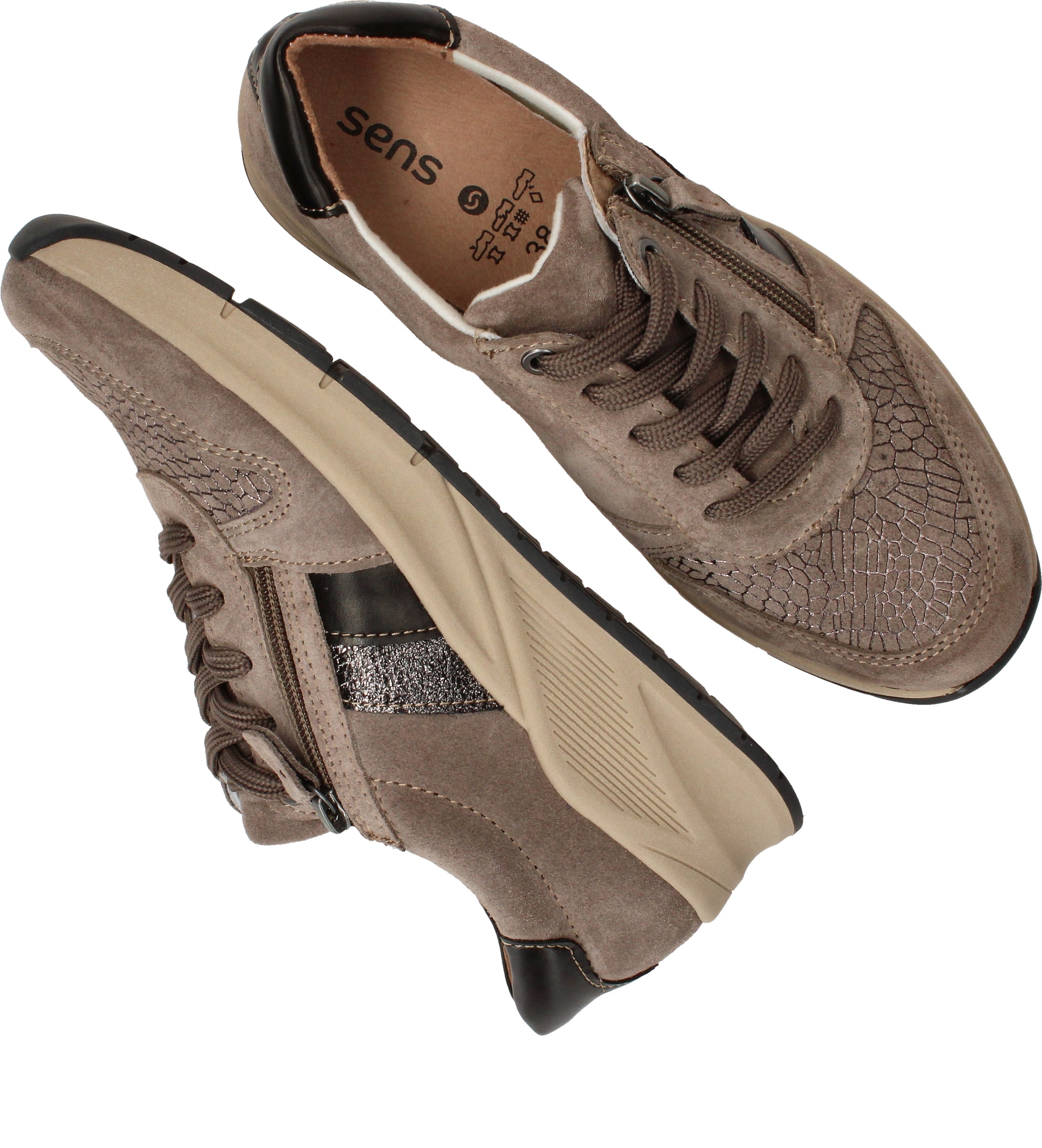 Sens Sneakers Dames Taupe – foto 3
