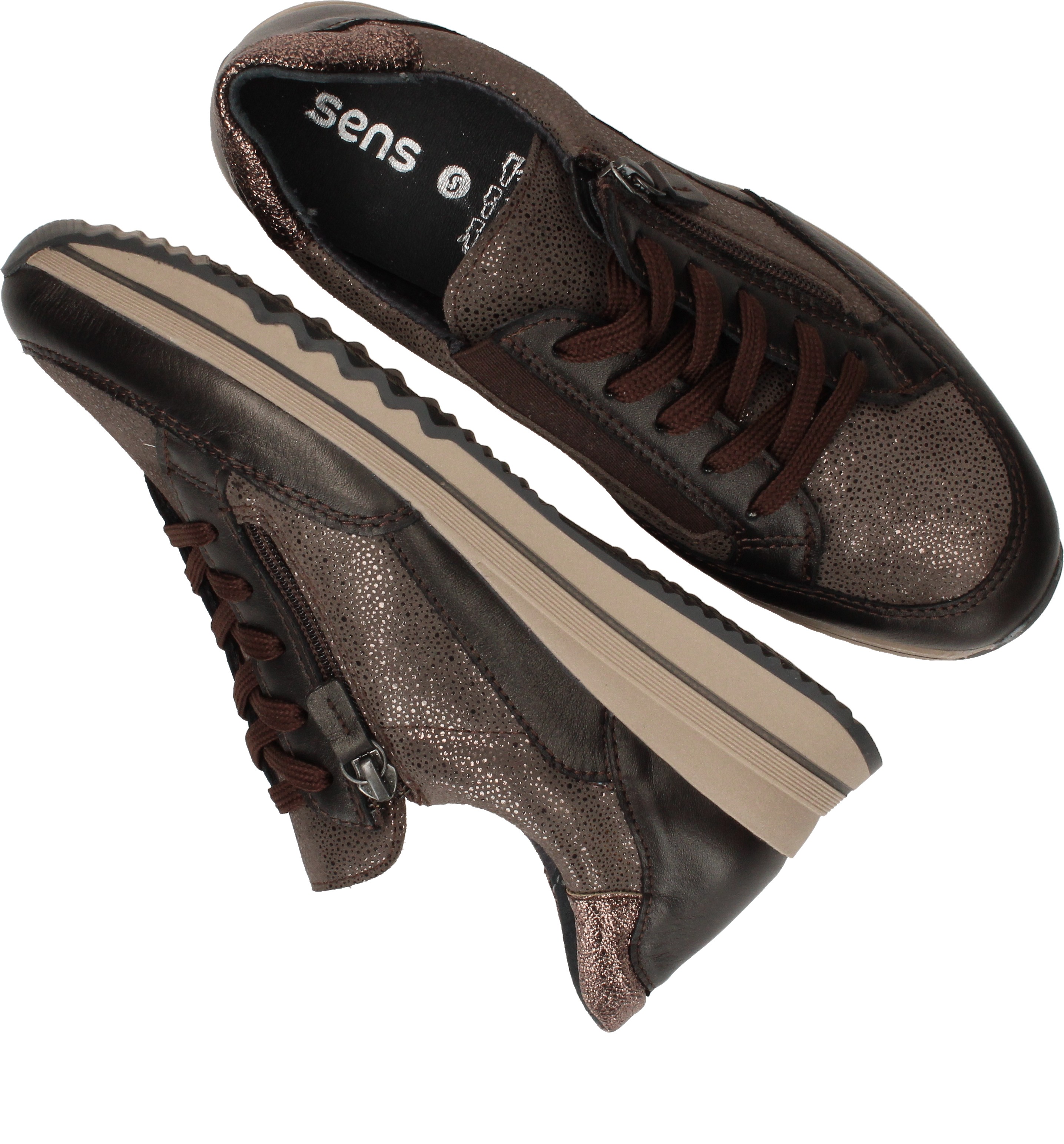 Sens Sneakers Bruin, sneaker voor unisex – foto 4