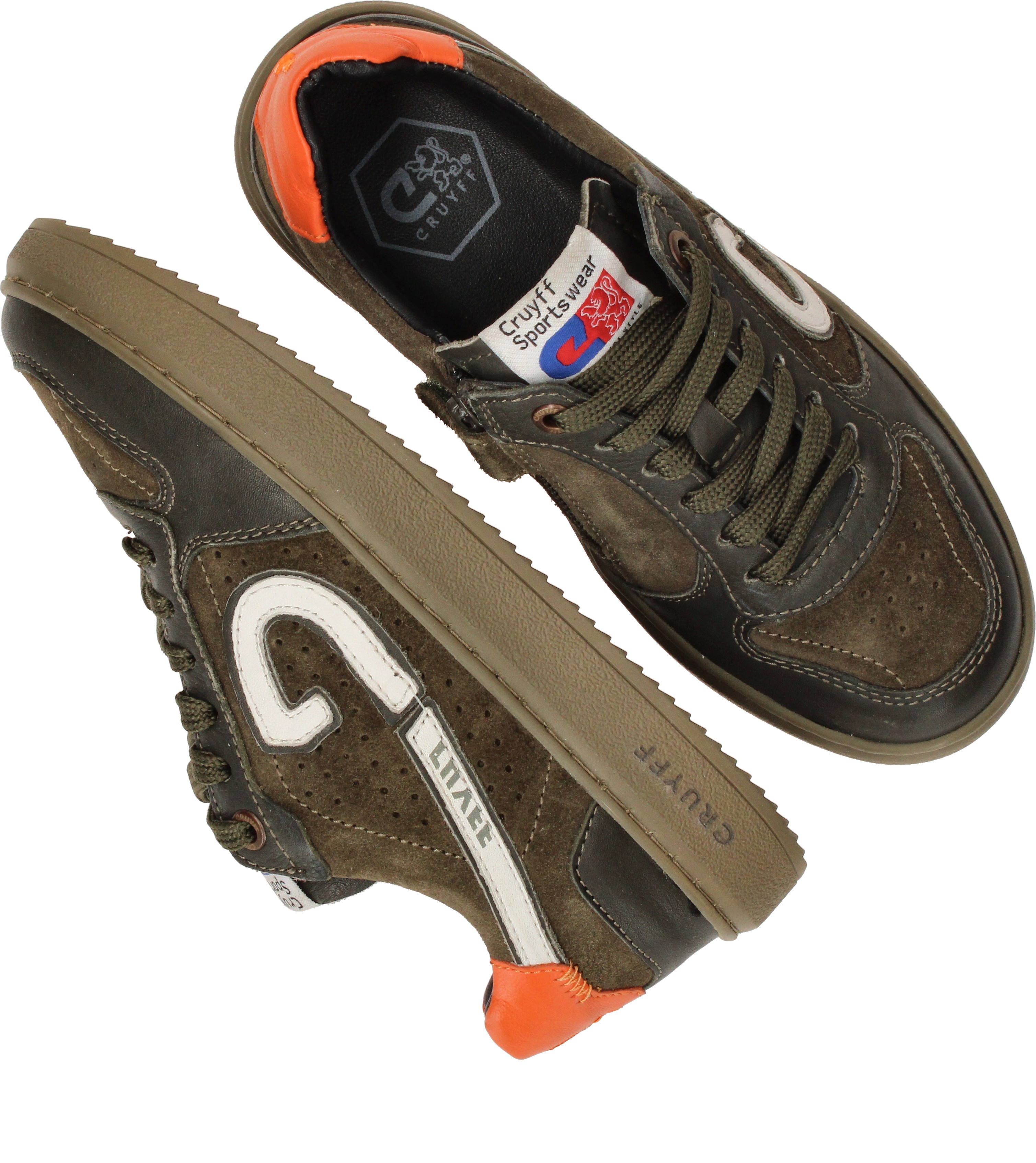 Cruyff Slice Sneakers Jongens Groen – foto 3