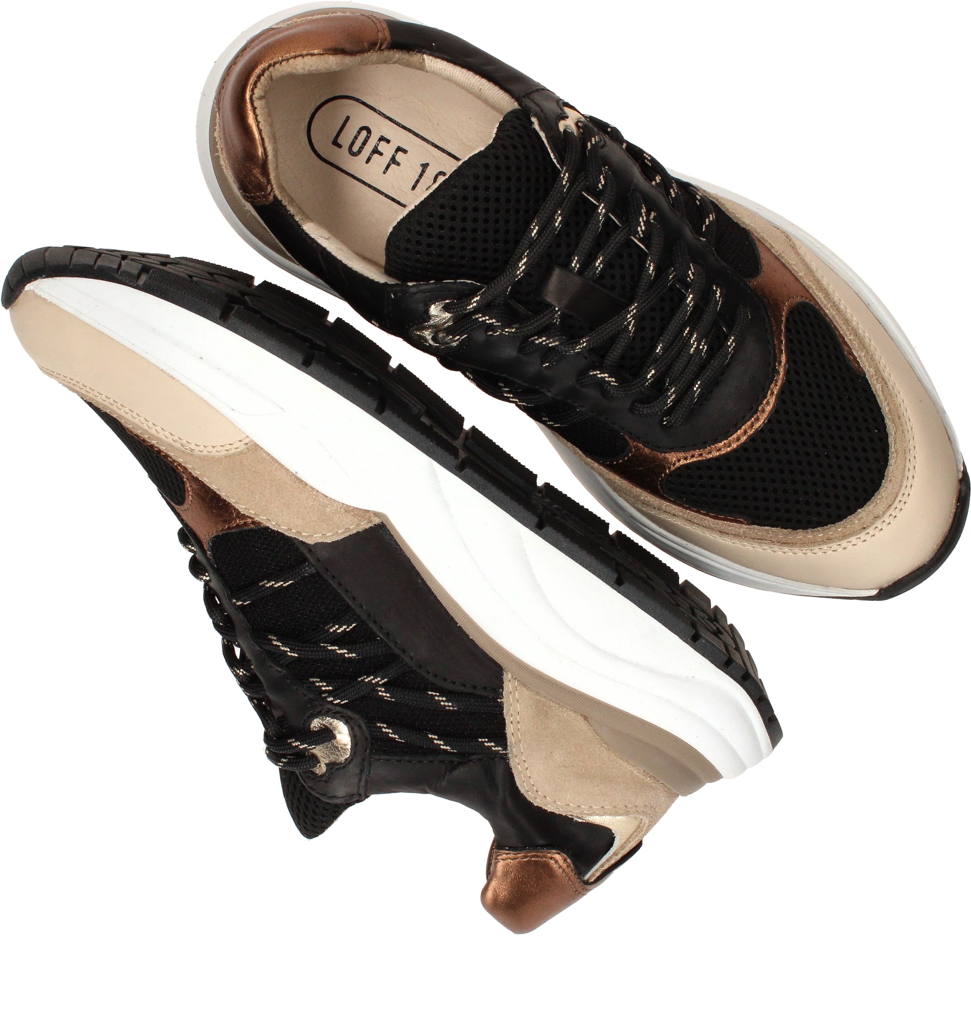 LOFF 1881 Sneakers Dames Beige – foto 3