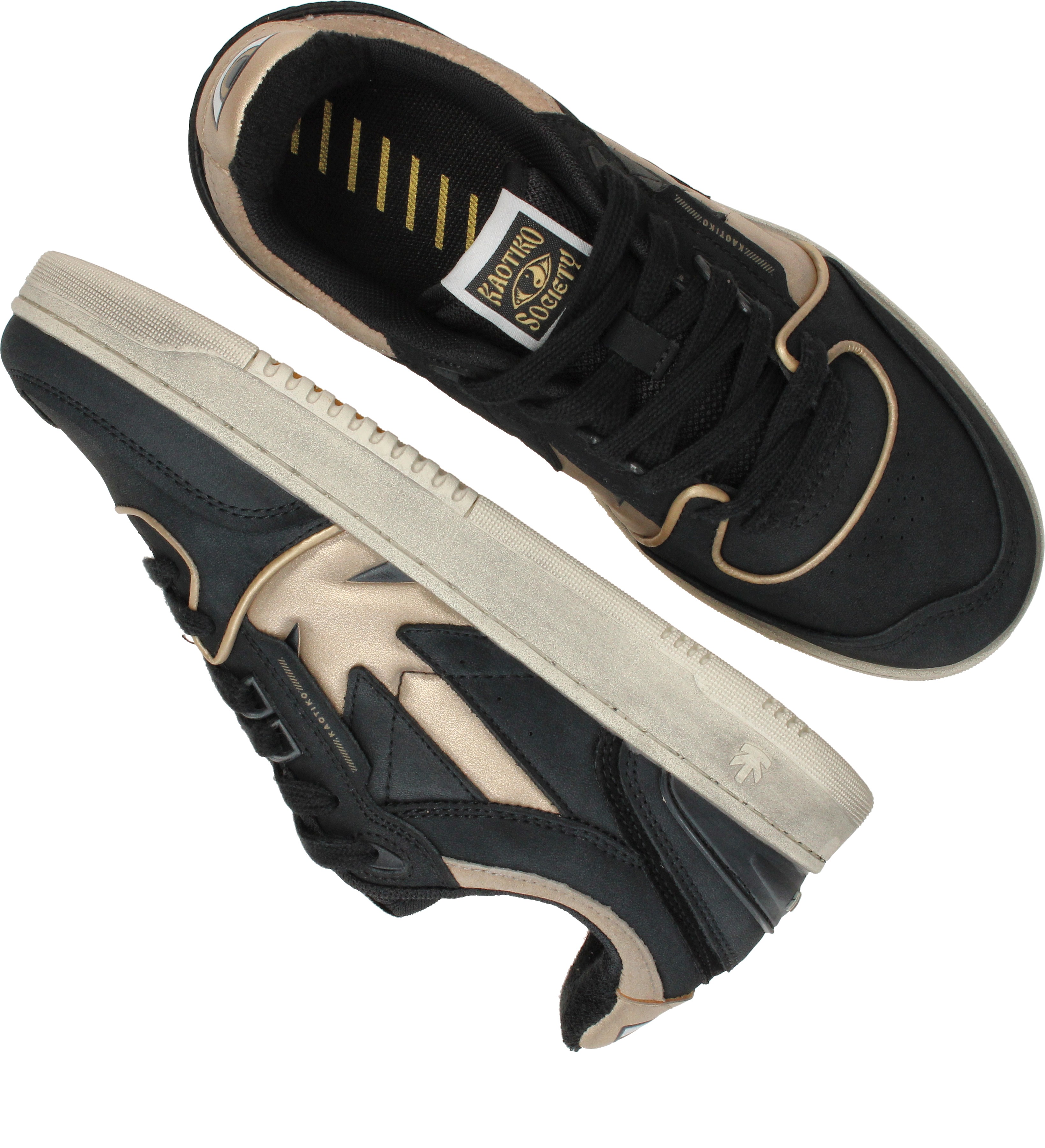 Kaotiko Sneakers Dames Zwart – foto 3