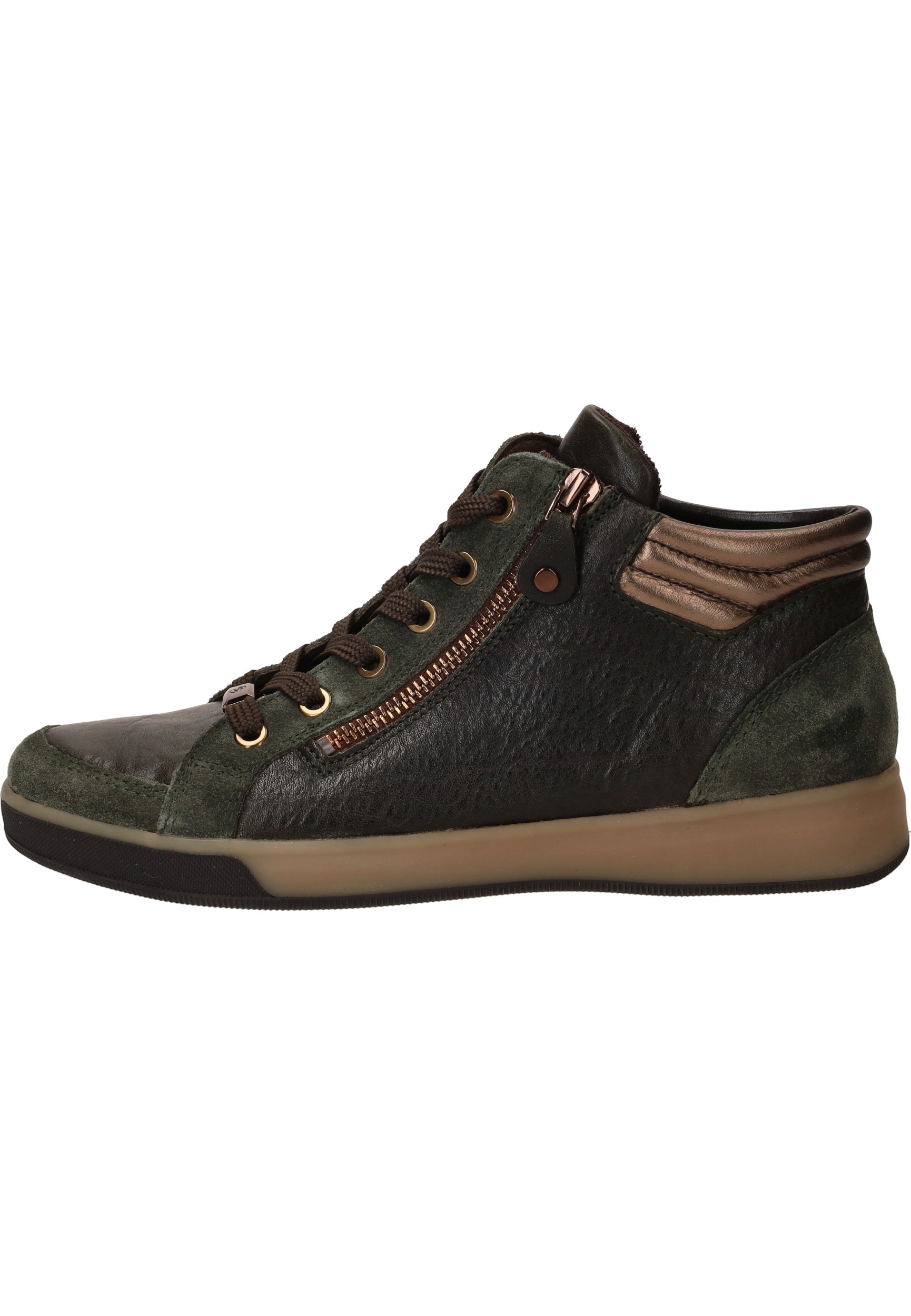 ara Rom-St-High - dames sneaker - groen - maat 38.5 (EU) 5.5 (UK)