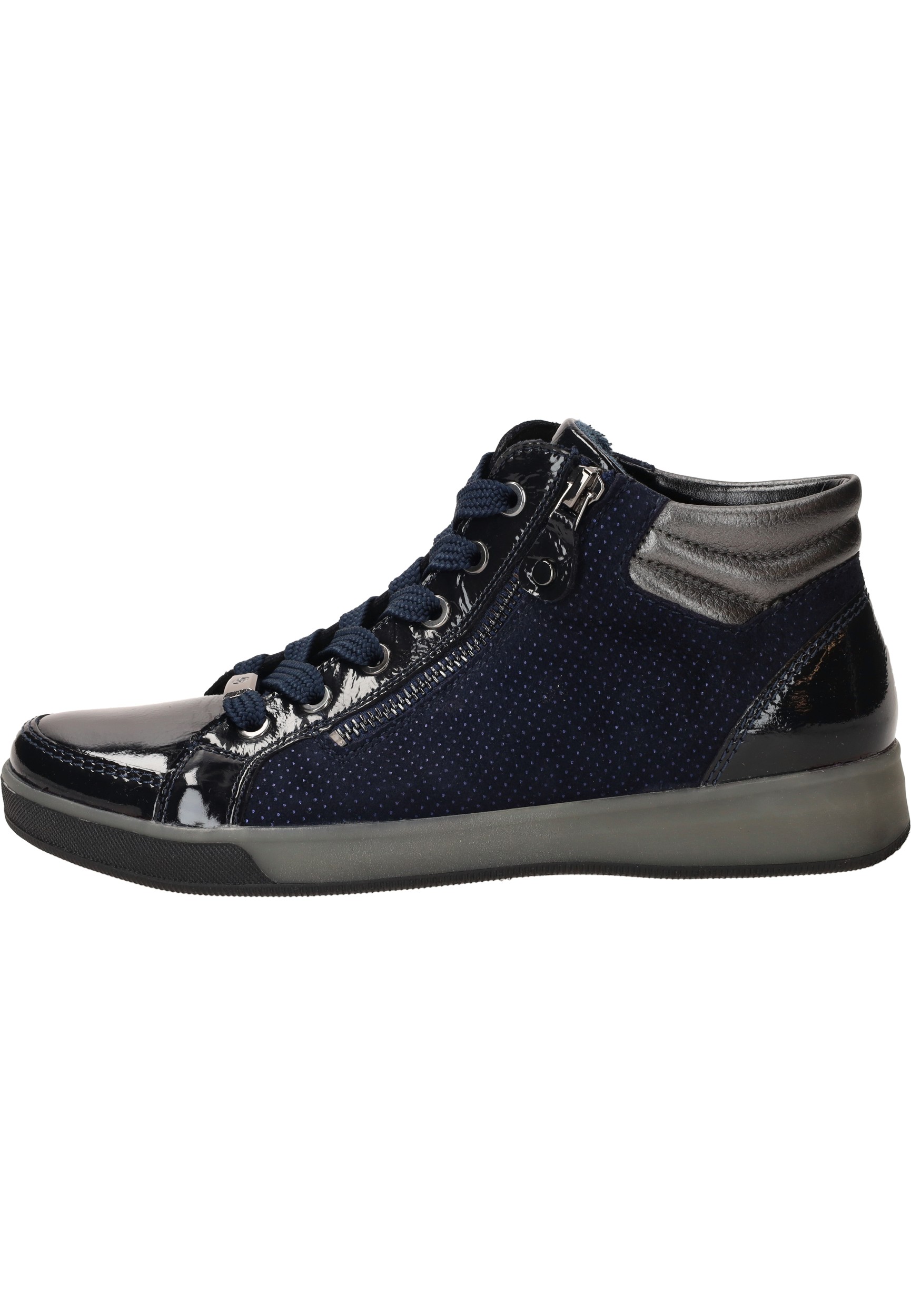 Ara Rome Hightop dames sneaker - Blauw - Maat 36