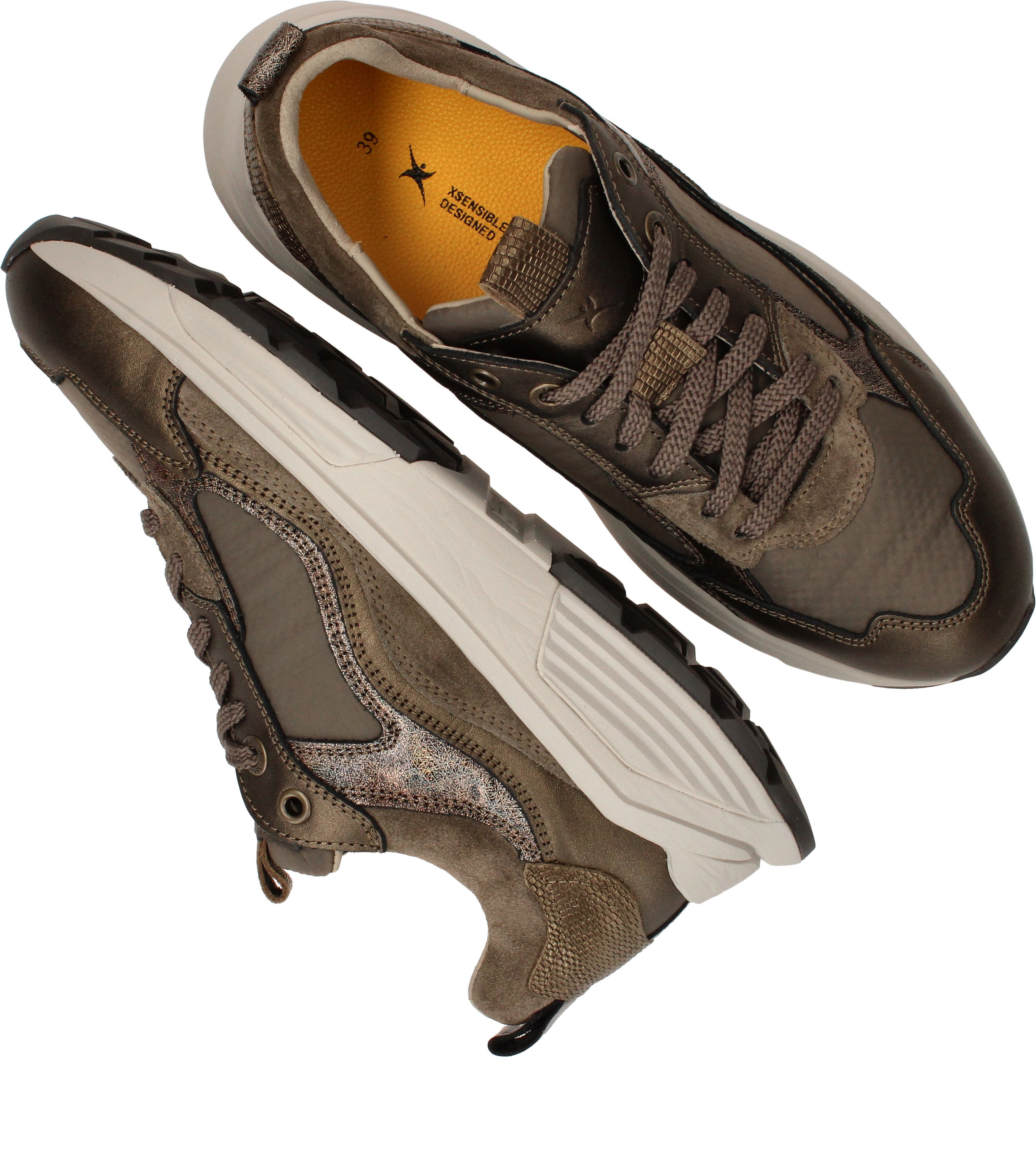 Xsensible Milau Stretchwalker Sneakers Dames Groen – foto 3