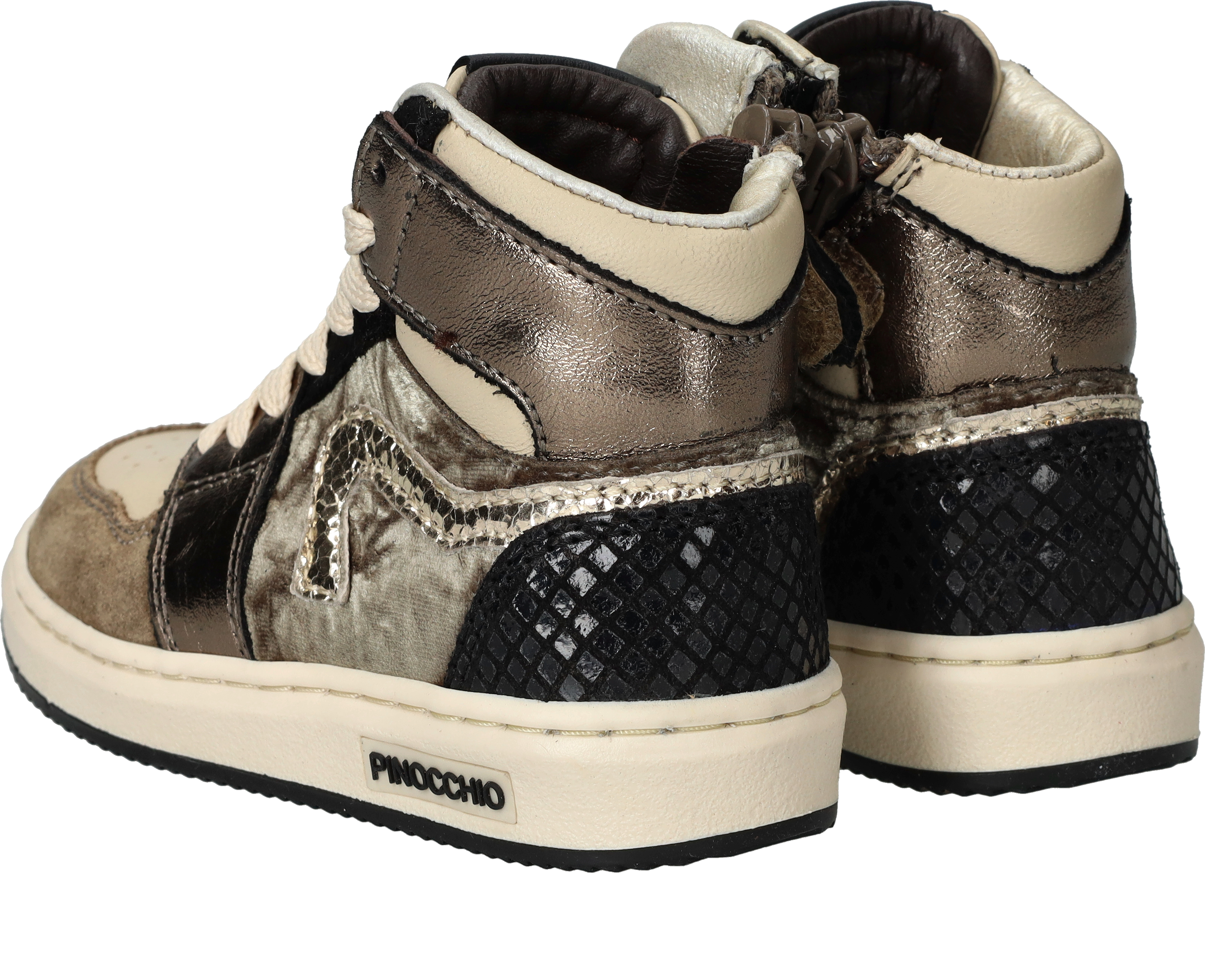 Pinocchio Sneakers Meisjes Taupe – foto 2