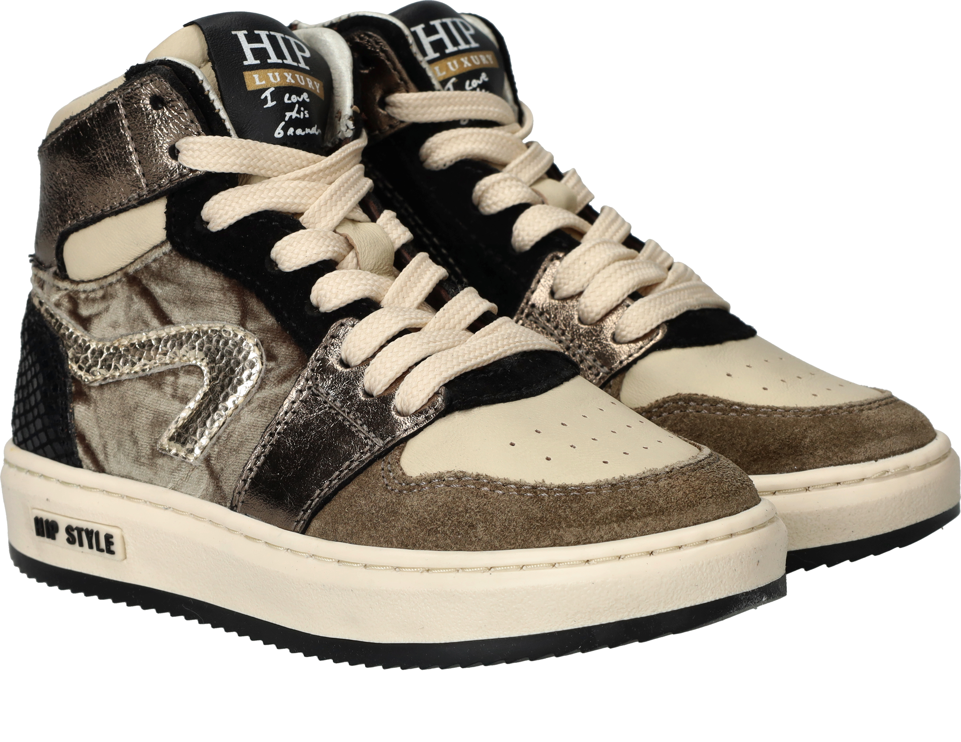 HIP Style Sneakers Meisjes Taupe