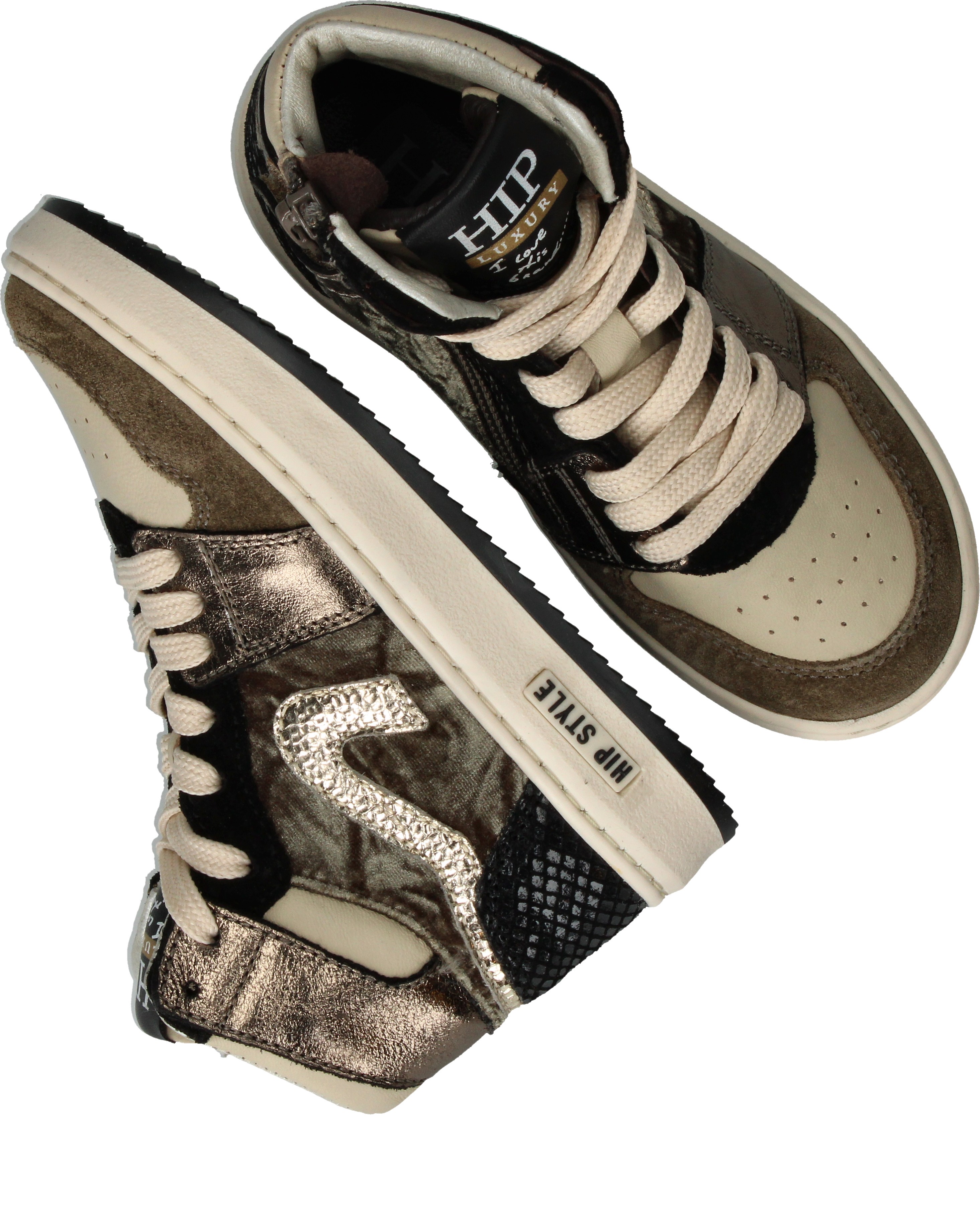 HIP Style Sneakers Meisjes Taupe – foto 3
