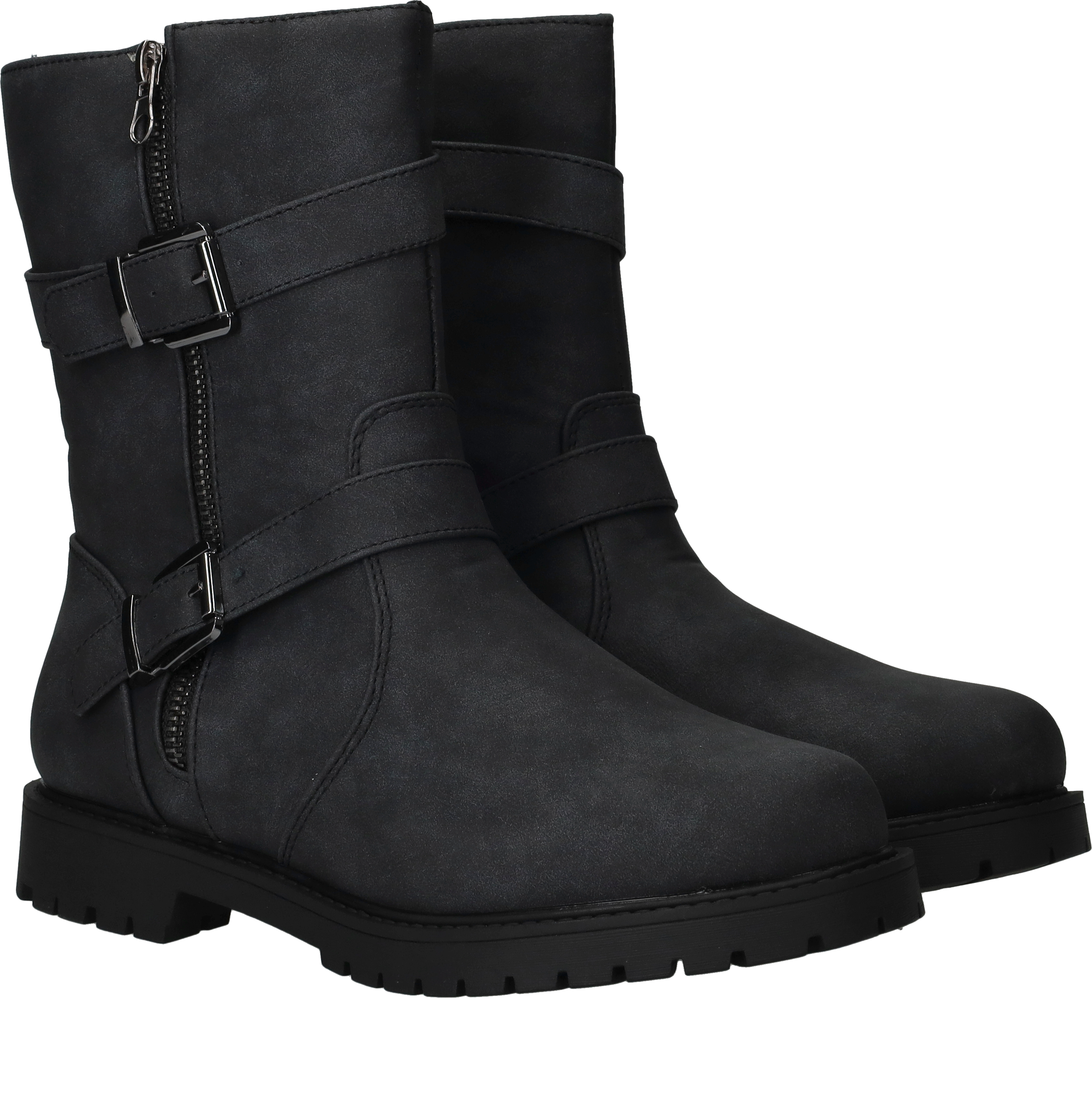 DSTRCT Bikerboots Dames Zwart