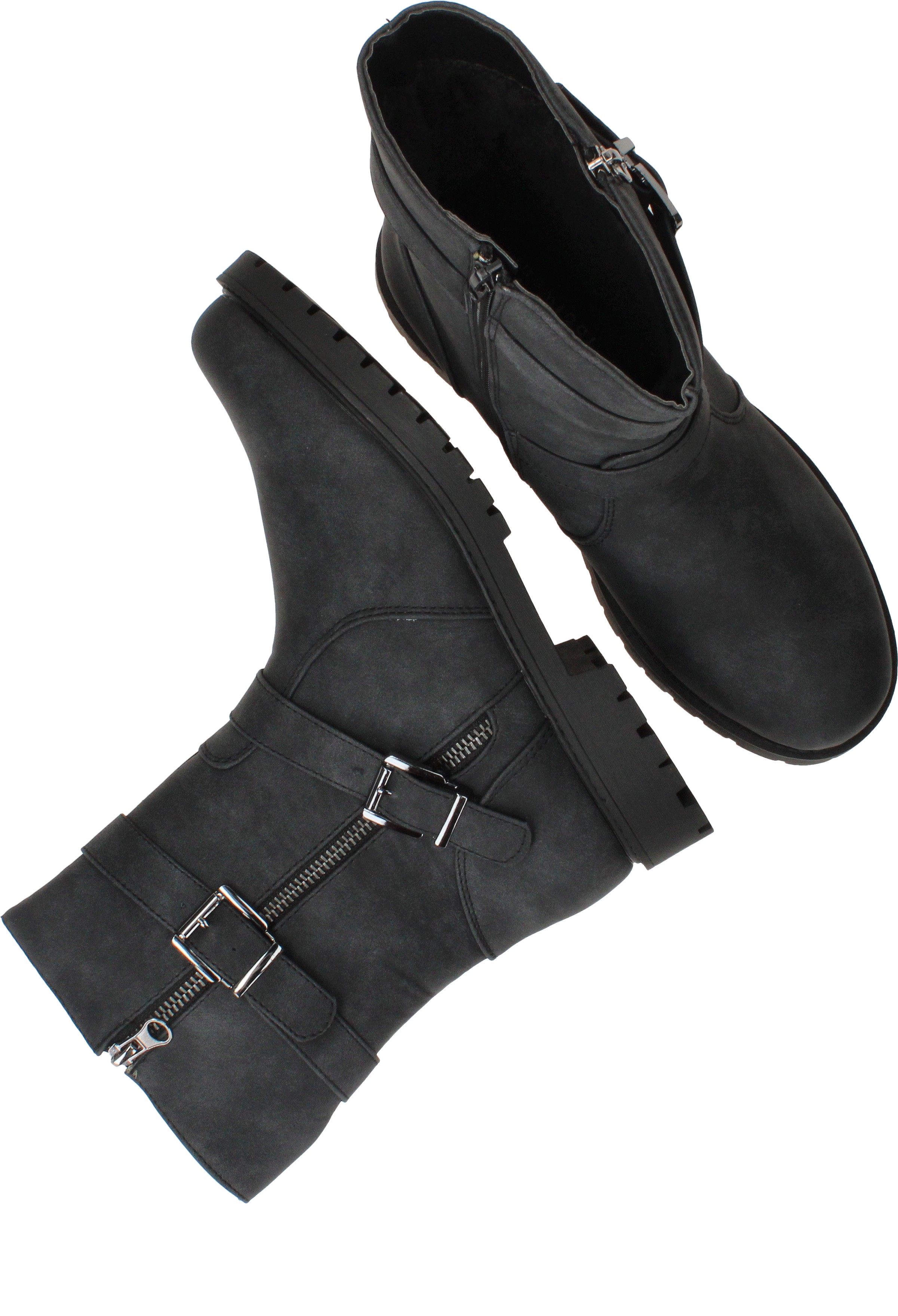 DSTRCT Bikerboots Dames Zwart – foto 3