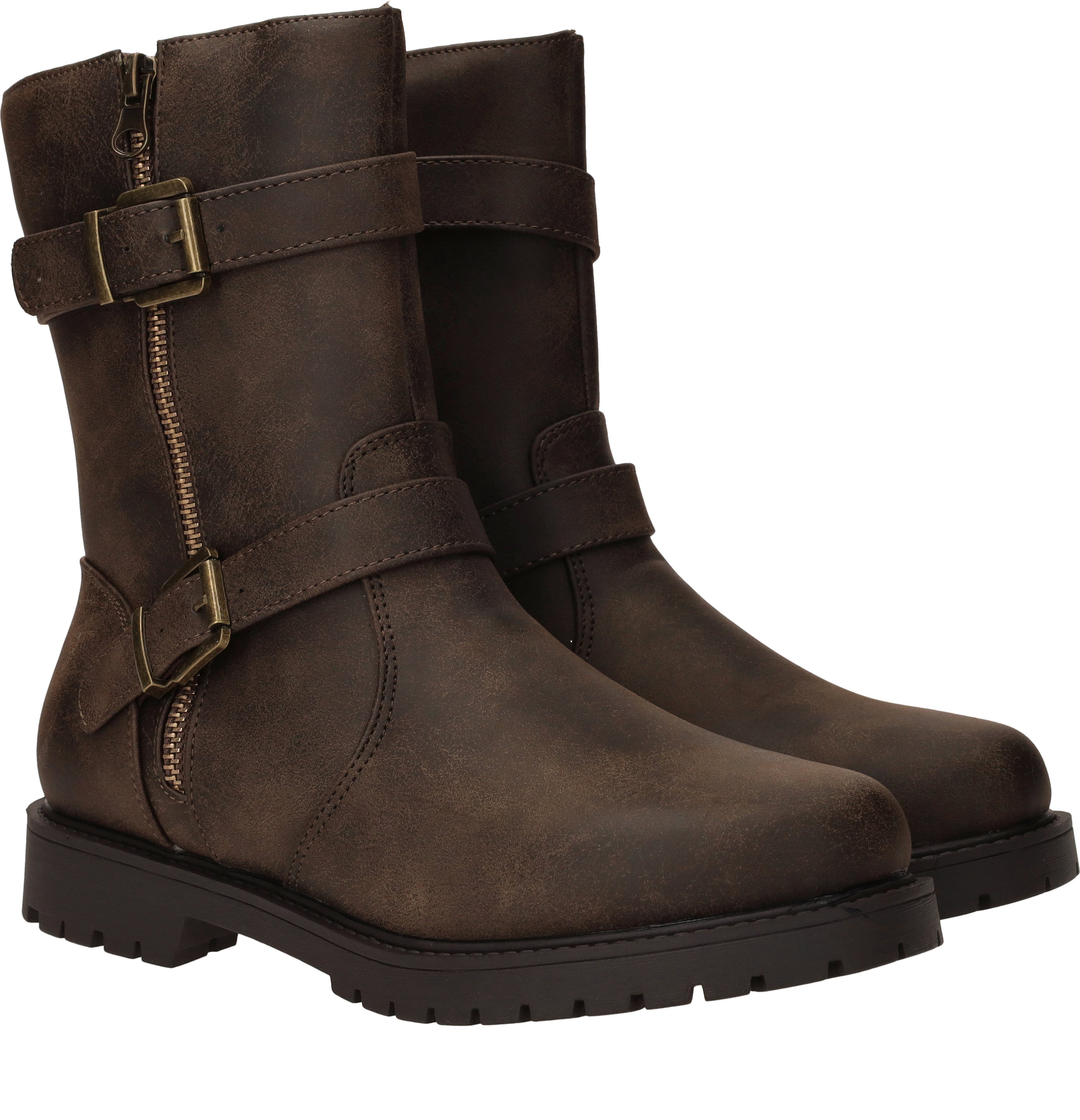 DSTRCT Bikerboots Dames Bruin
