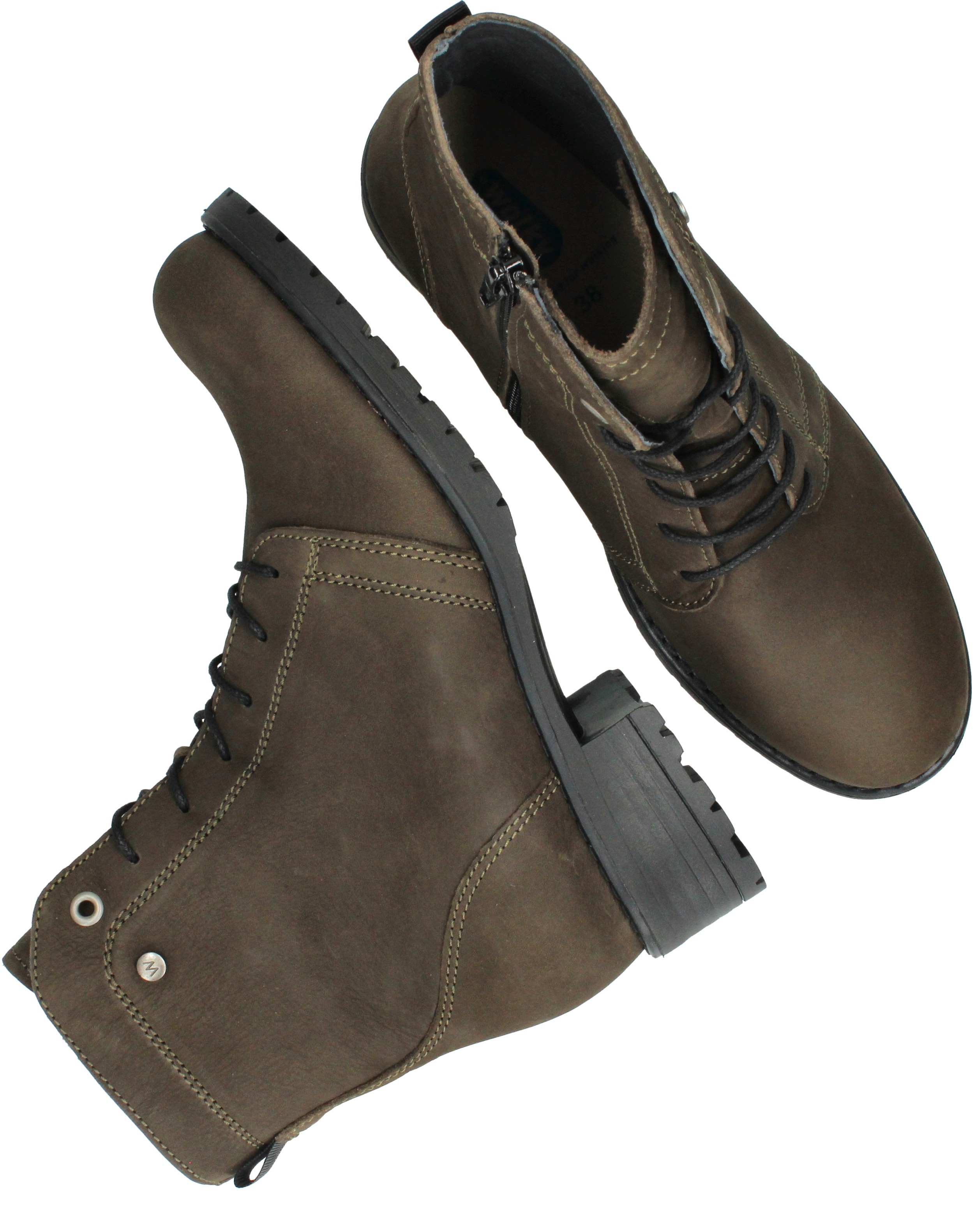 Wolky Quinta F2F Longbeach Veterboots Groen, veterboot voor unisex – foto 4