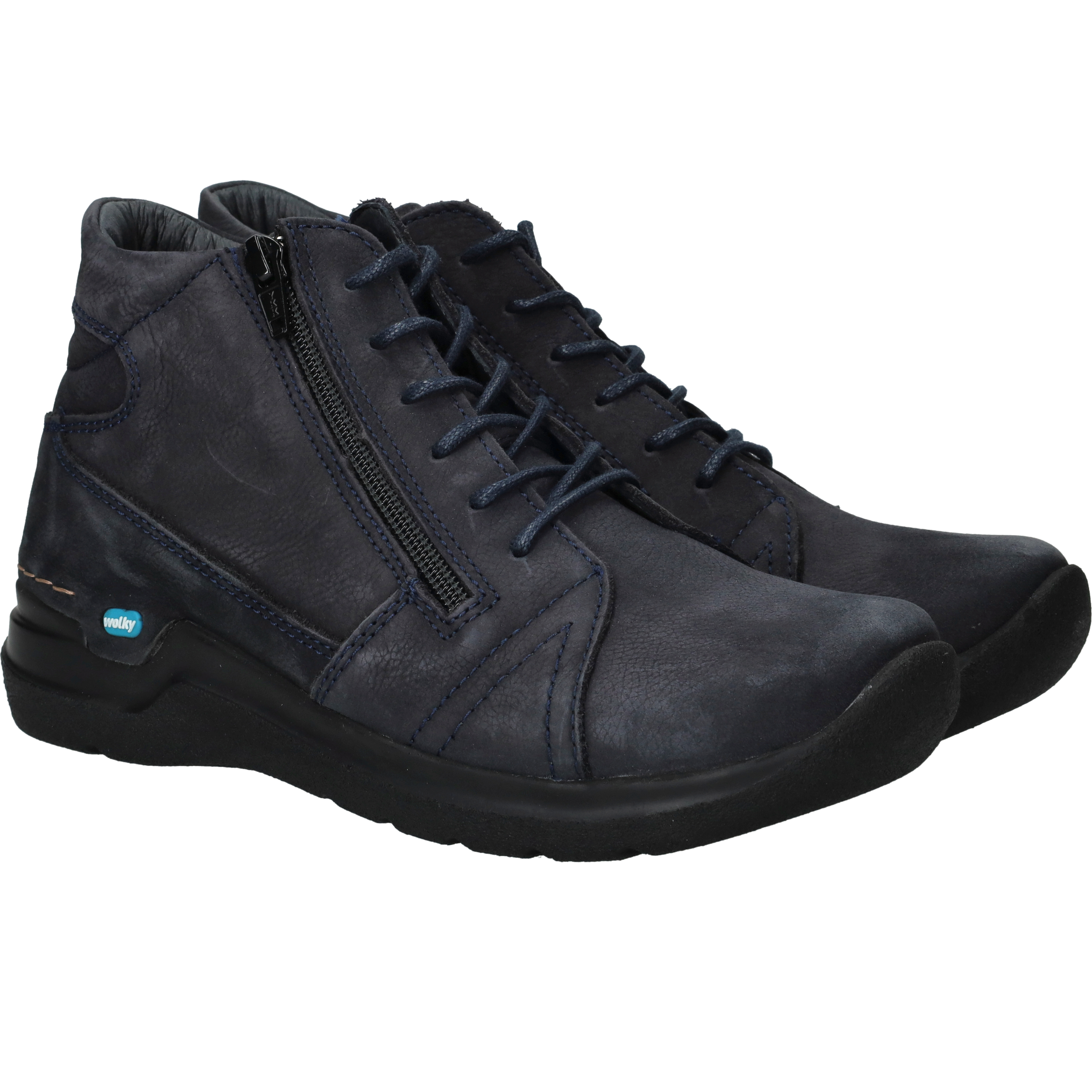 Wolky Why Antique Veterboots Blauw, veterboot voor unisex – foto 2