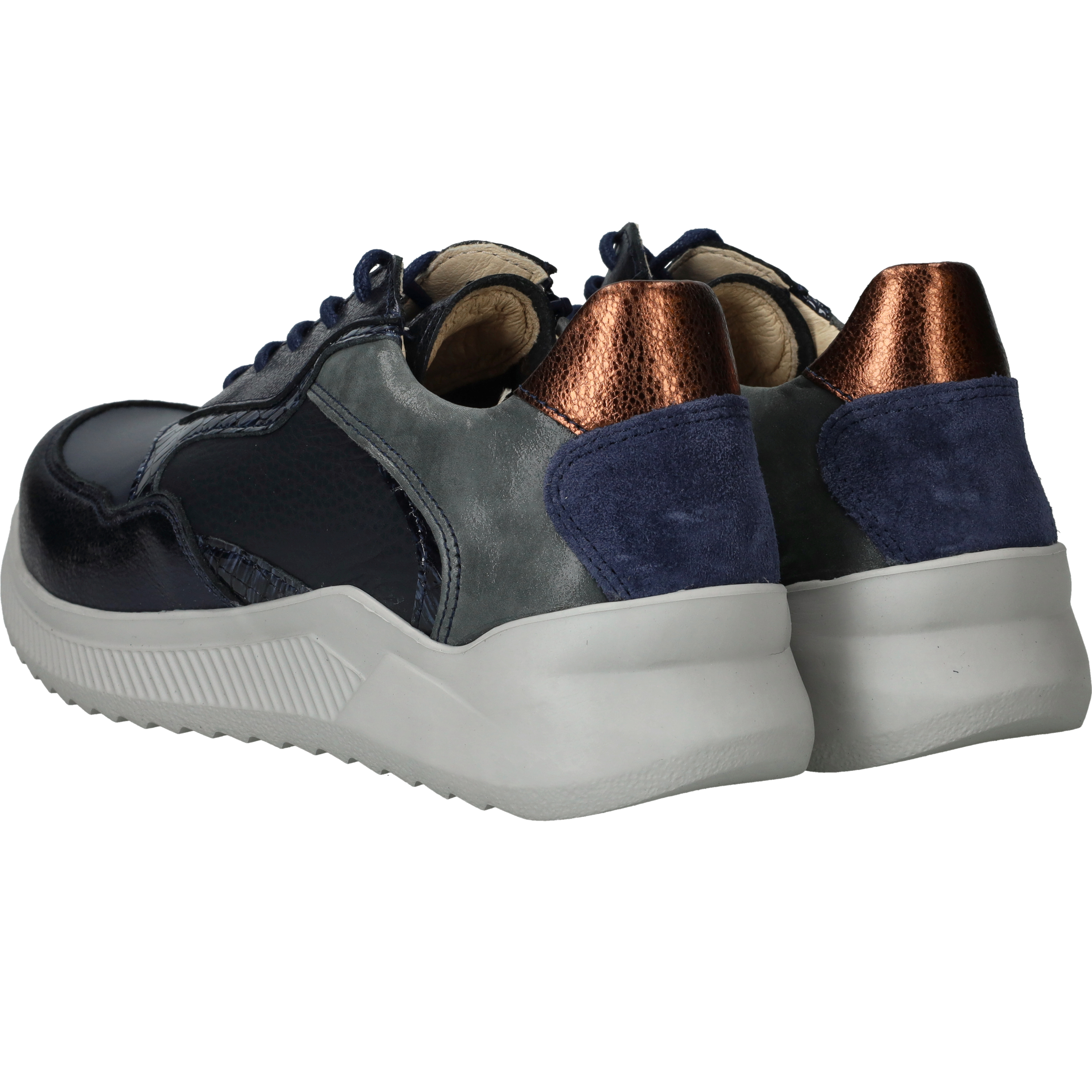 Wolky E-Way S2F Sneakers Dames Blauw, sneaker voor dames – foto 3