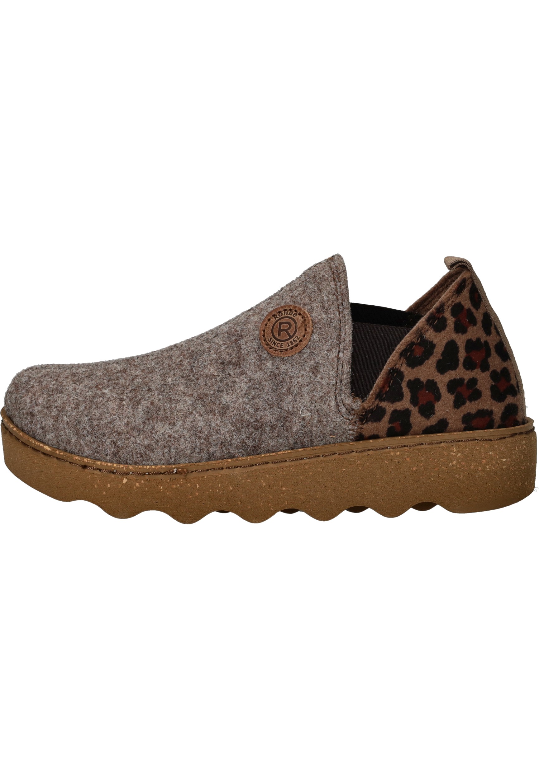 Rohde sloffen met profielzool voor dames - beige