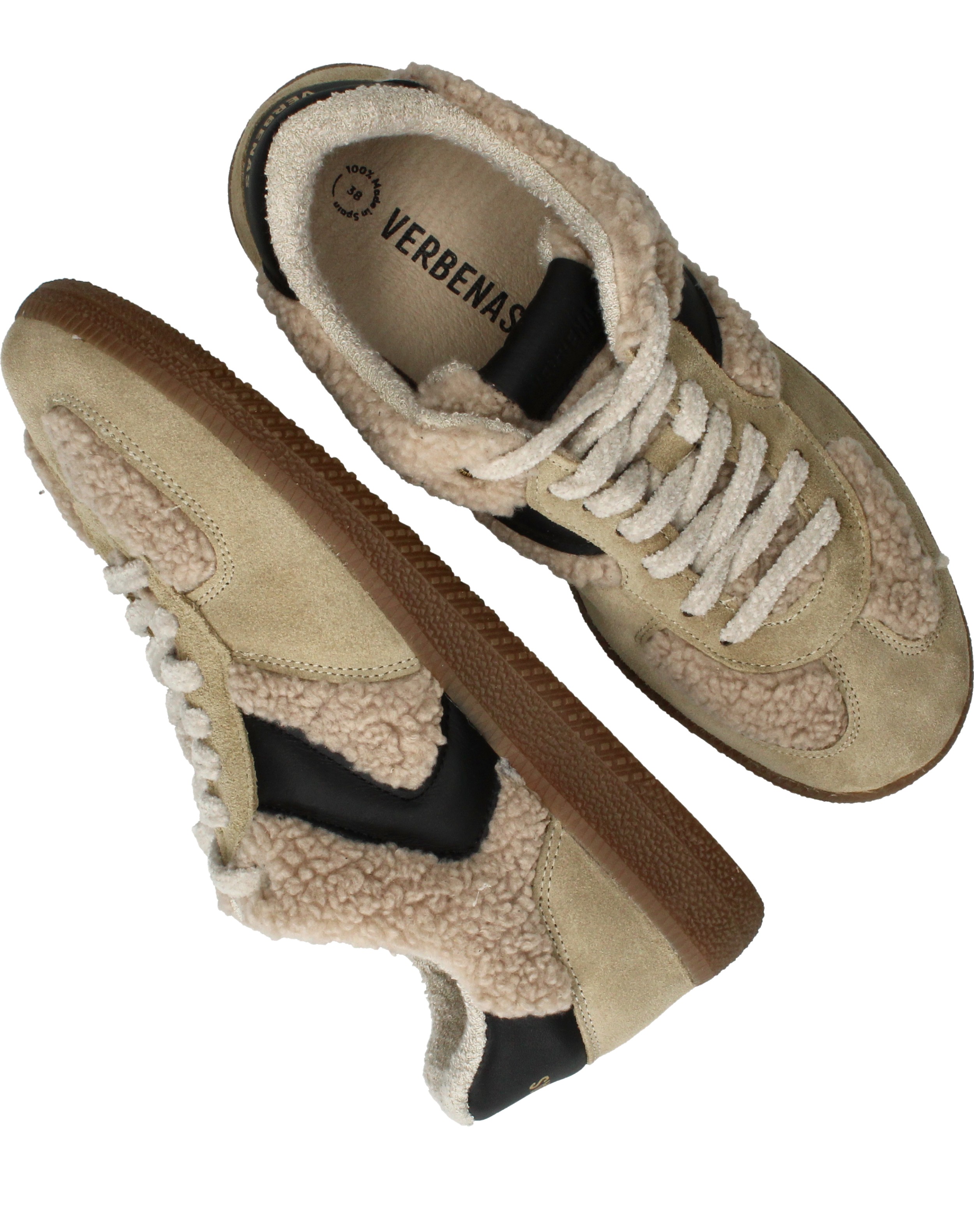Verbenas Sora Sneakers Dames Beige, sneaker voor dames – foto 4