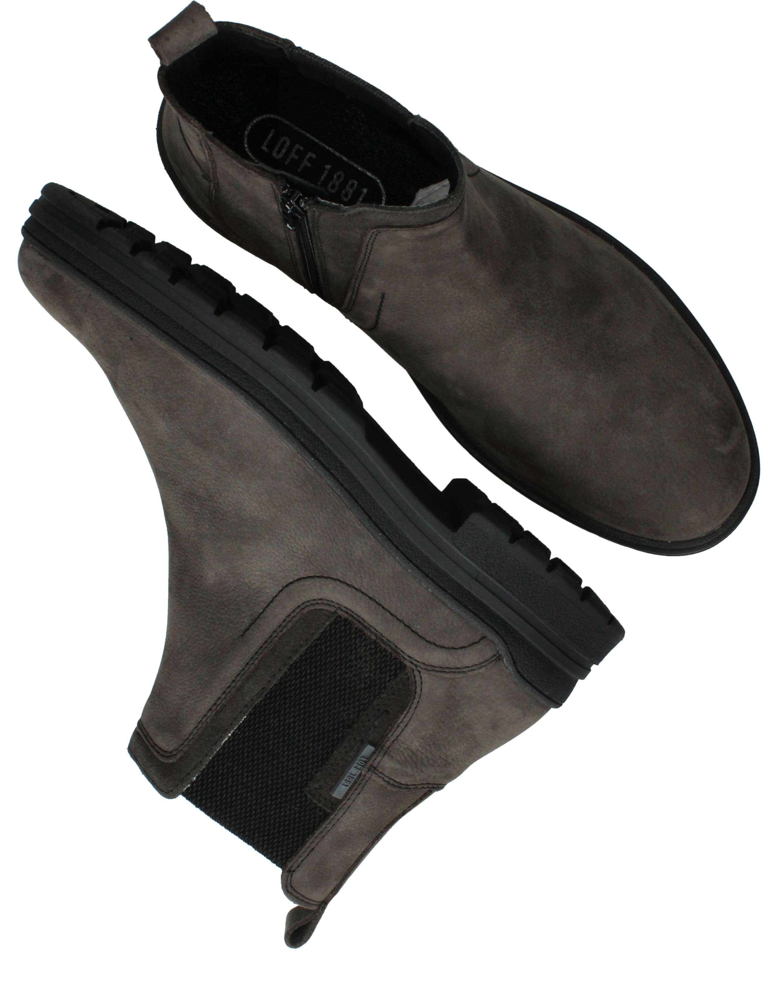 LOFF 1881 Chelseaboots Heren Grijs – foto 3