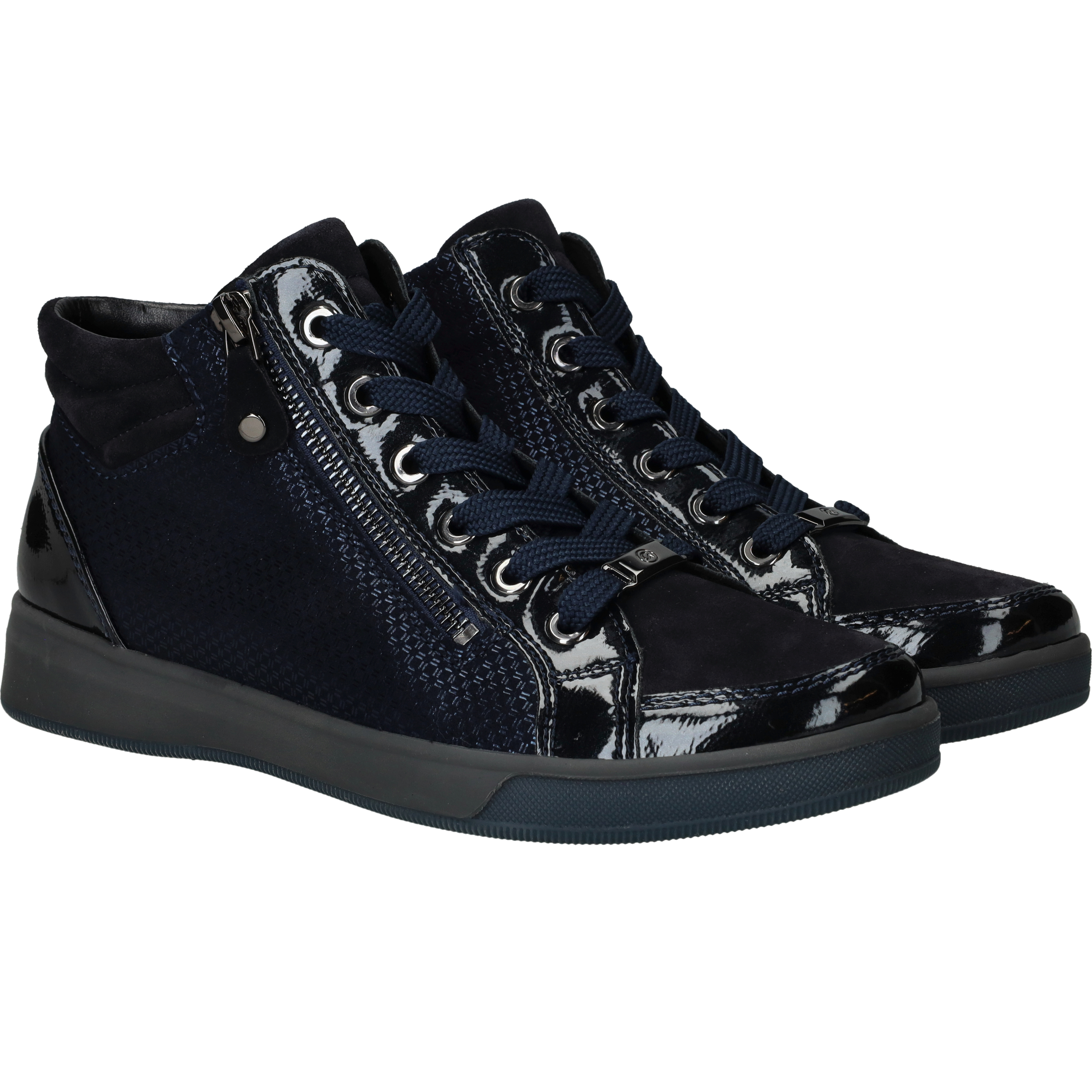 Ara OM-ST-HIGH-SOFT Veterschoenen Dames Blauw, veterschoen voor dames – foto 2