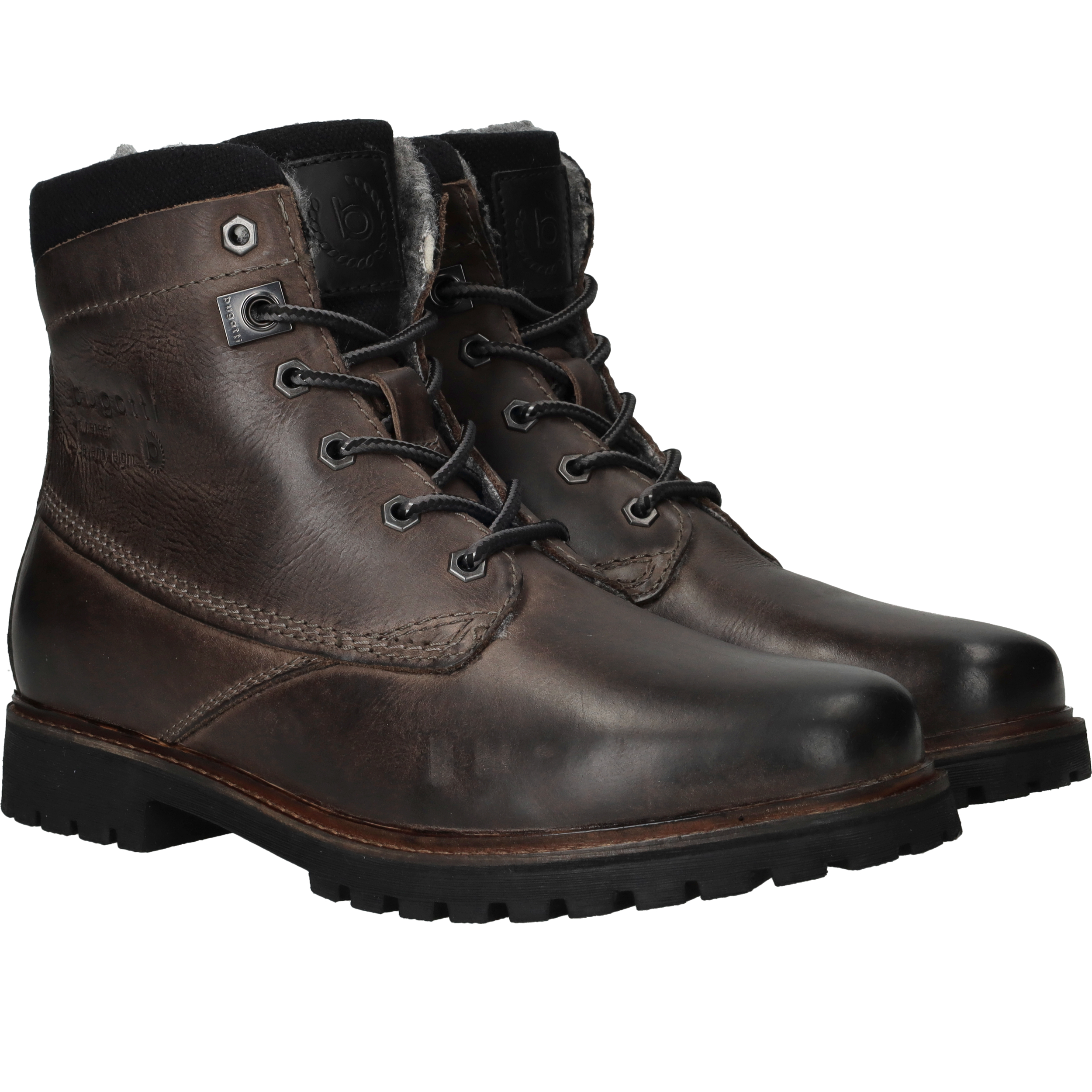 Bugatti Veterboots Grijs, veterboot voor unisex – foto 2