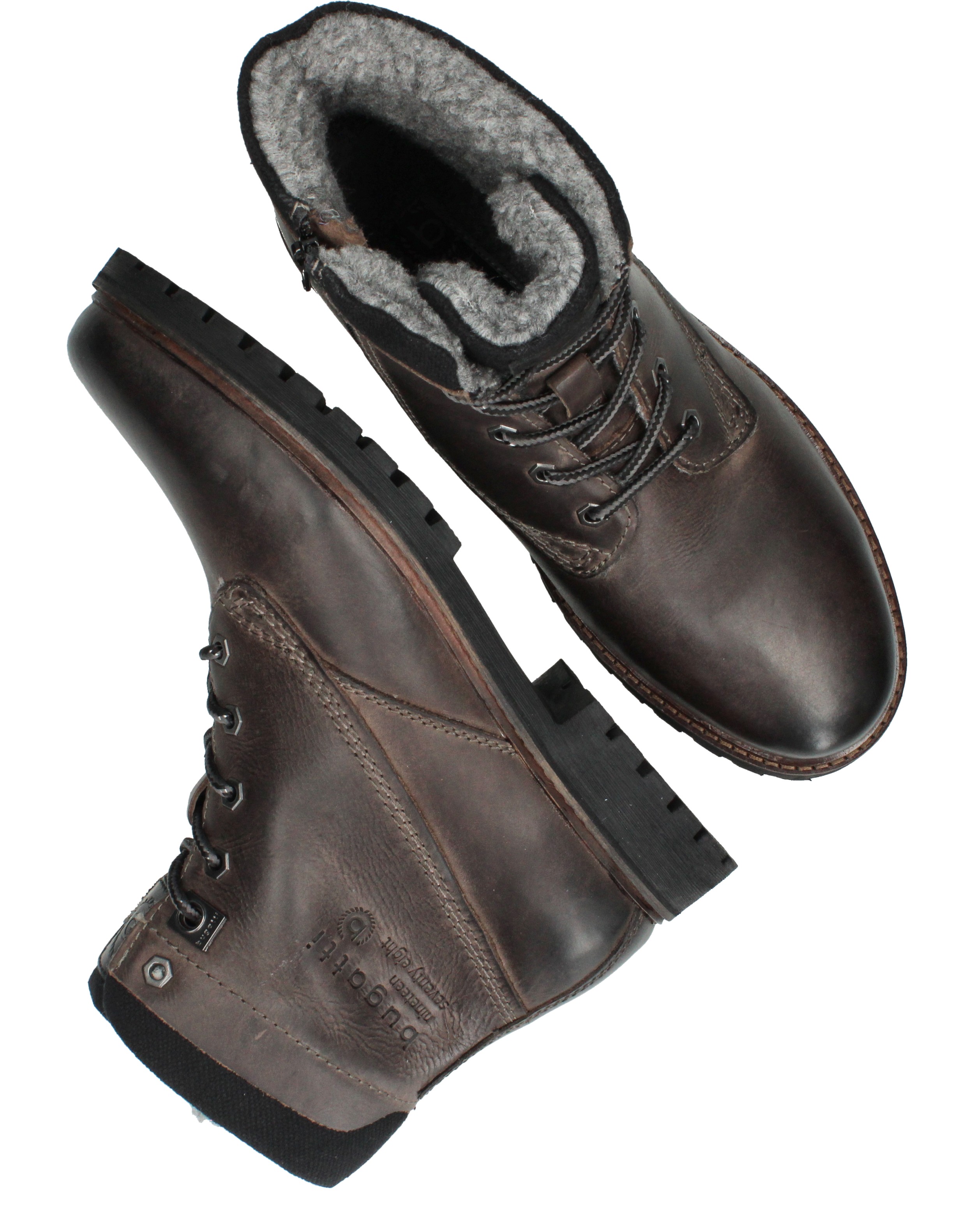 Bugatti Veterboots Grijs, veterboot voor unisex – foto 4