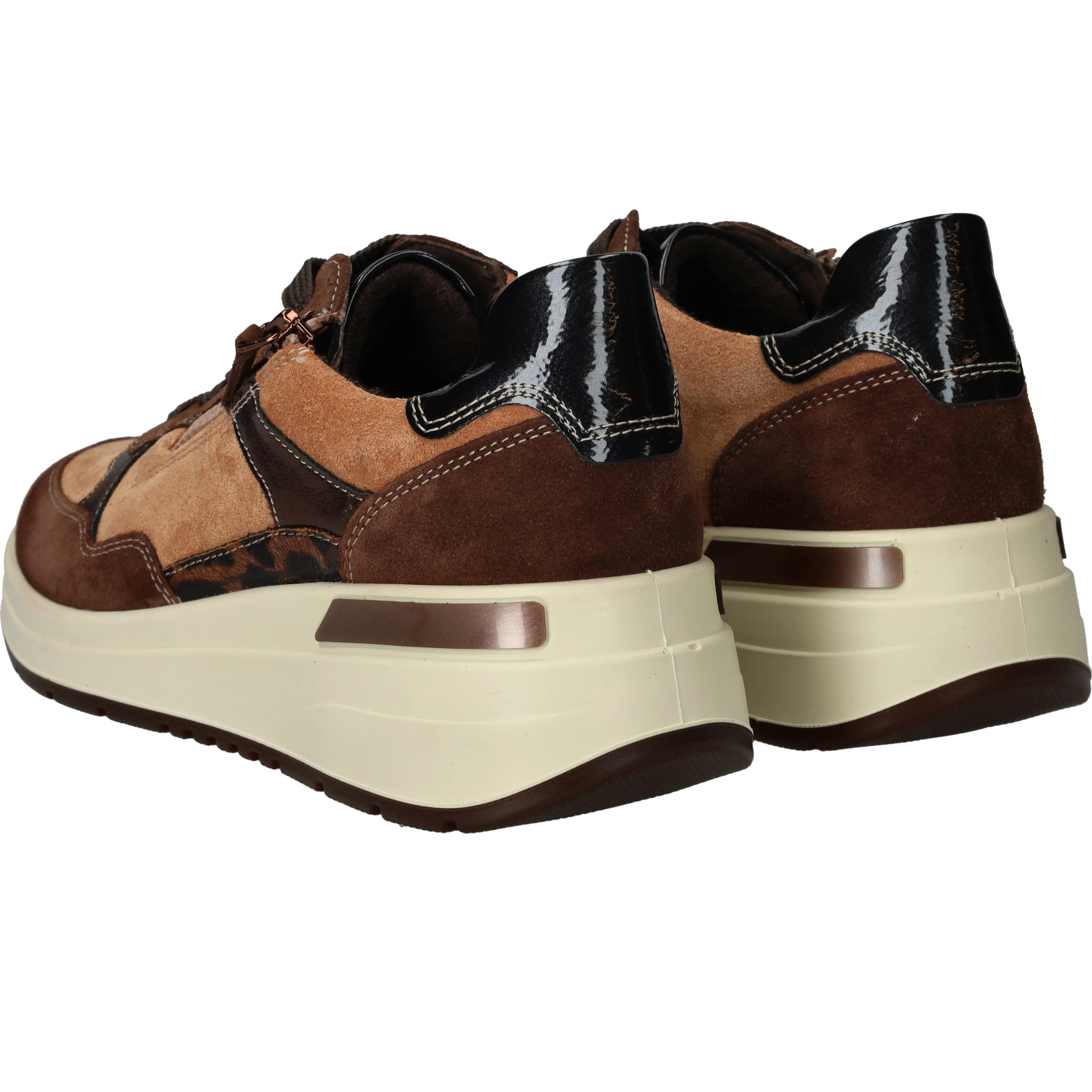 Ara Garda Sneakers Dames Bruin – foto 2