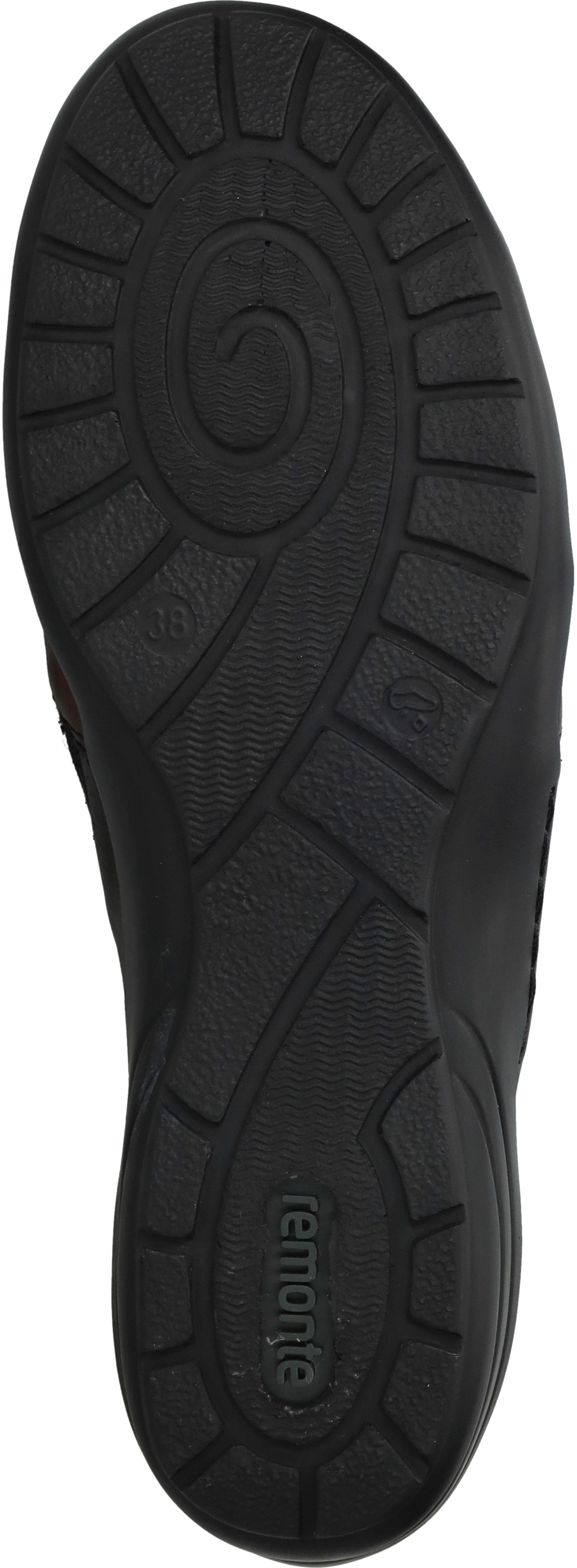 Remonte Dames Enkellaars R7674-02 Zwart/Bordeaux - Maat 42
